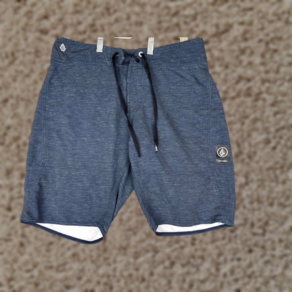 Volcom Volcom Bottom Adult 28 Blue Heather Rear Pocket Swim Trunks Surf Beach Pool 28x10 Size US 28 / EU 44 - 1 Thumbnail