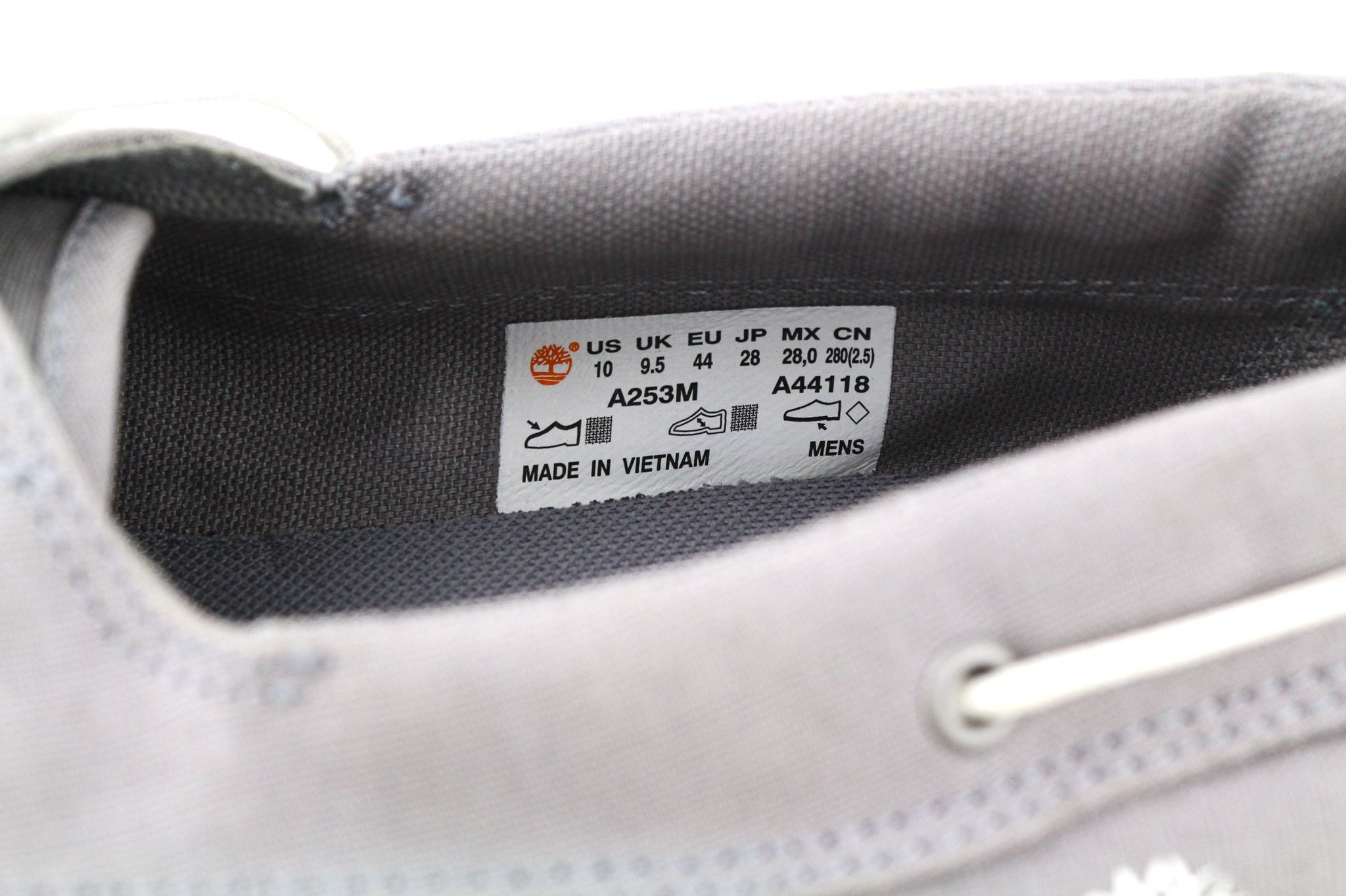 Timberland A253M-A44118 EU43/44 Grey Textile Low-Top Loafers 81135 Size US 10.5 / EU 43-44 - 12 Thumbnail