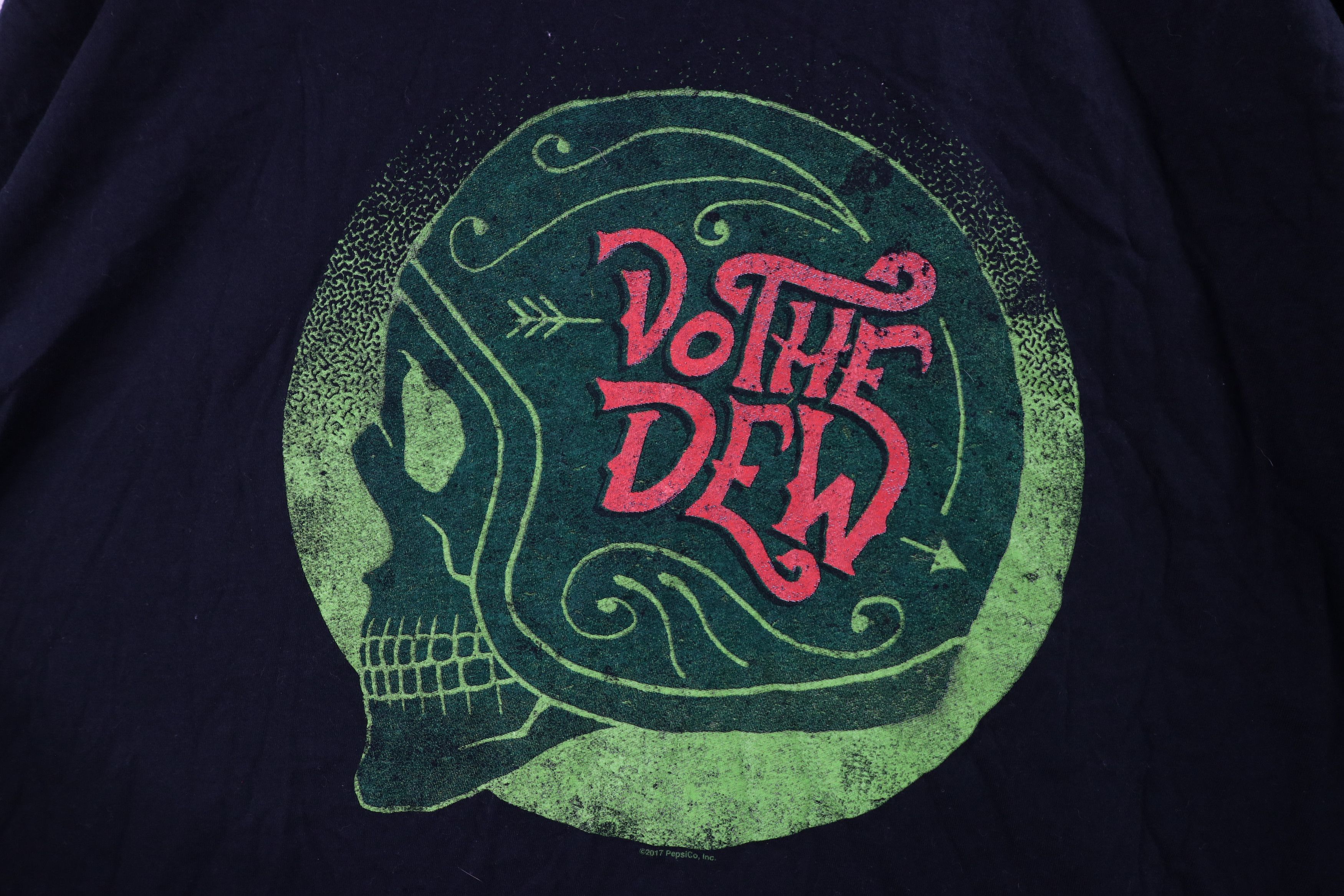 Vintage Deadstock Vintage Y2K Mountain Dew Do The Dew Skull T-Shirt Size US XXL / EU 58 / 5 - 8 Thumbnail
