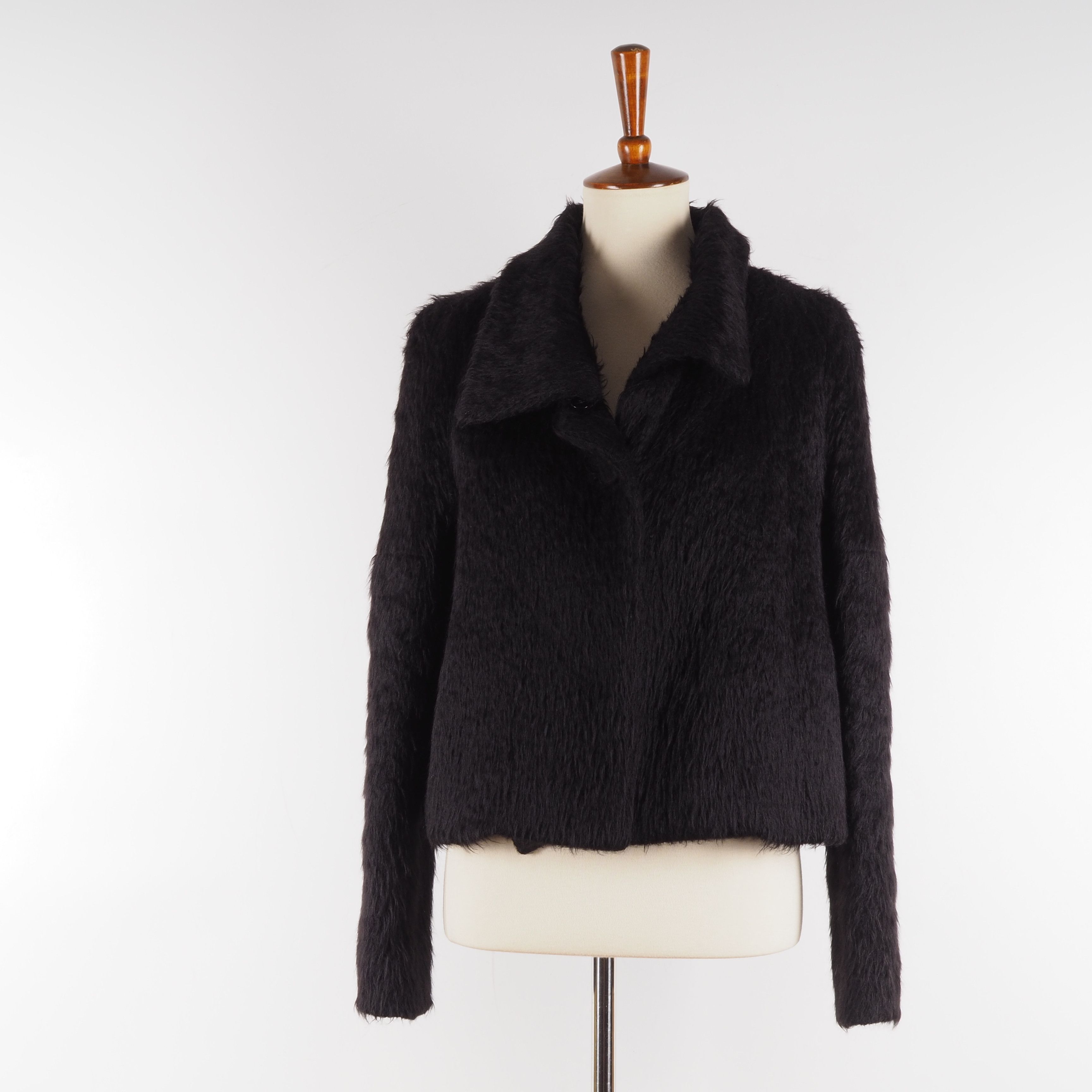 Chloe CHLOE Vintage Women's Black Alpaca Wool Jacket Size S / US 4 / IT 40 - 5 Thumbnail