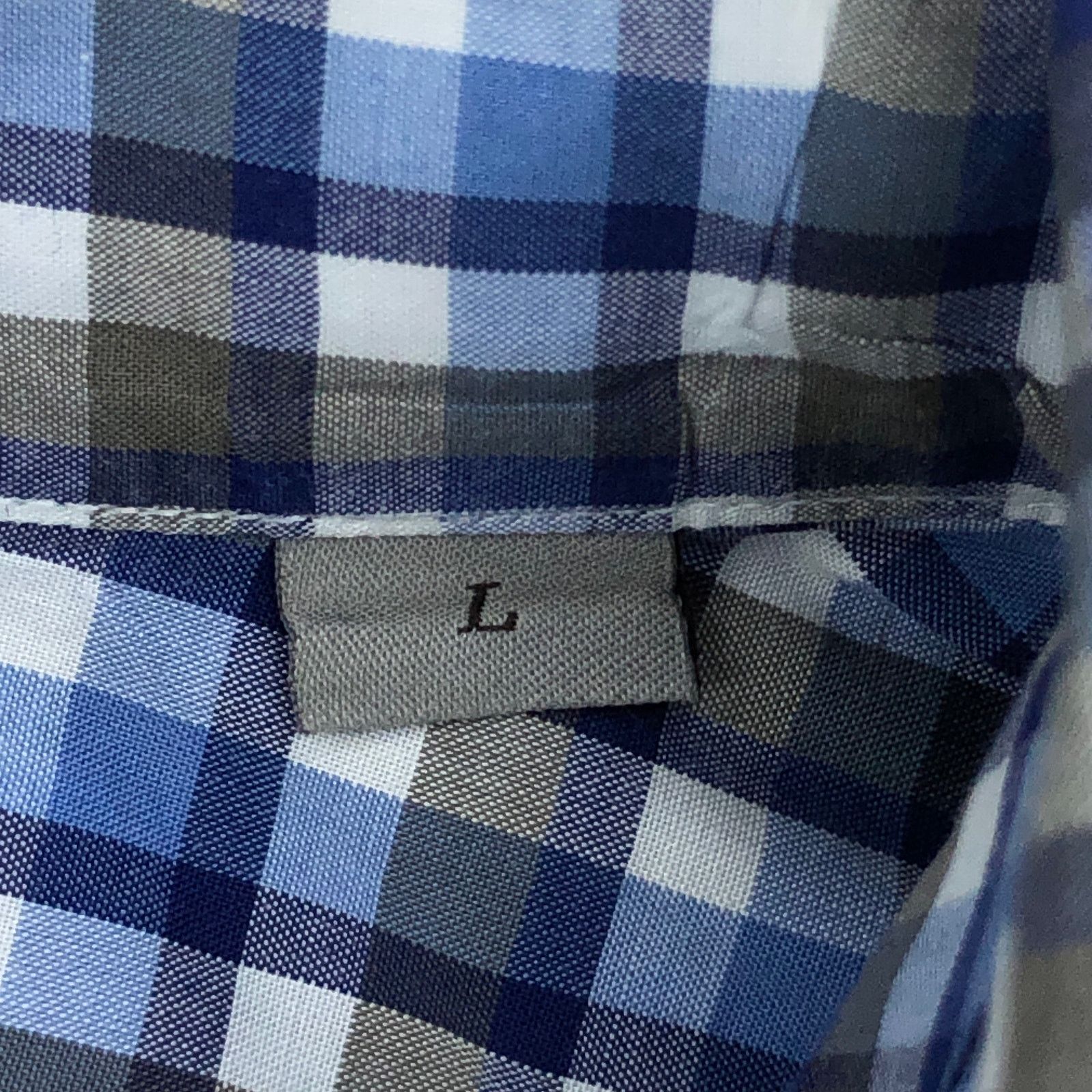 Canali Canali Size L Shirt Casual Button Down Plaid Check Blue Gray Size US L / EU 52-54 / 3 - 16 Thumbnail