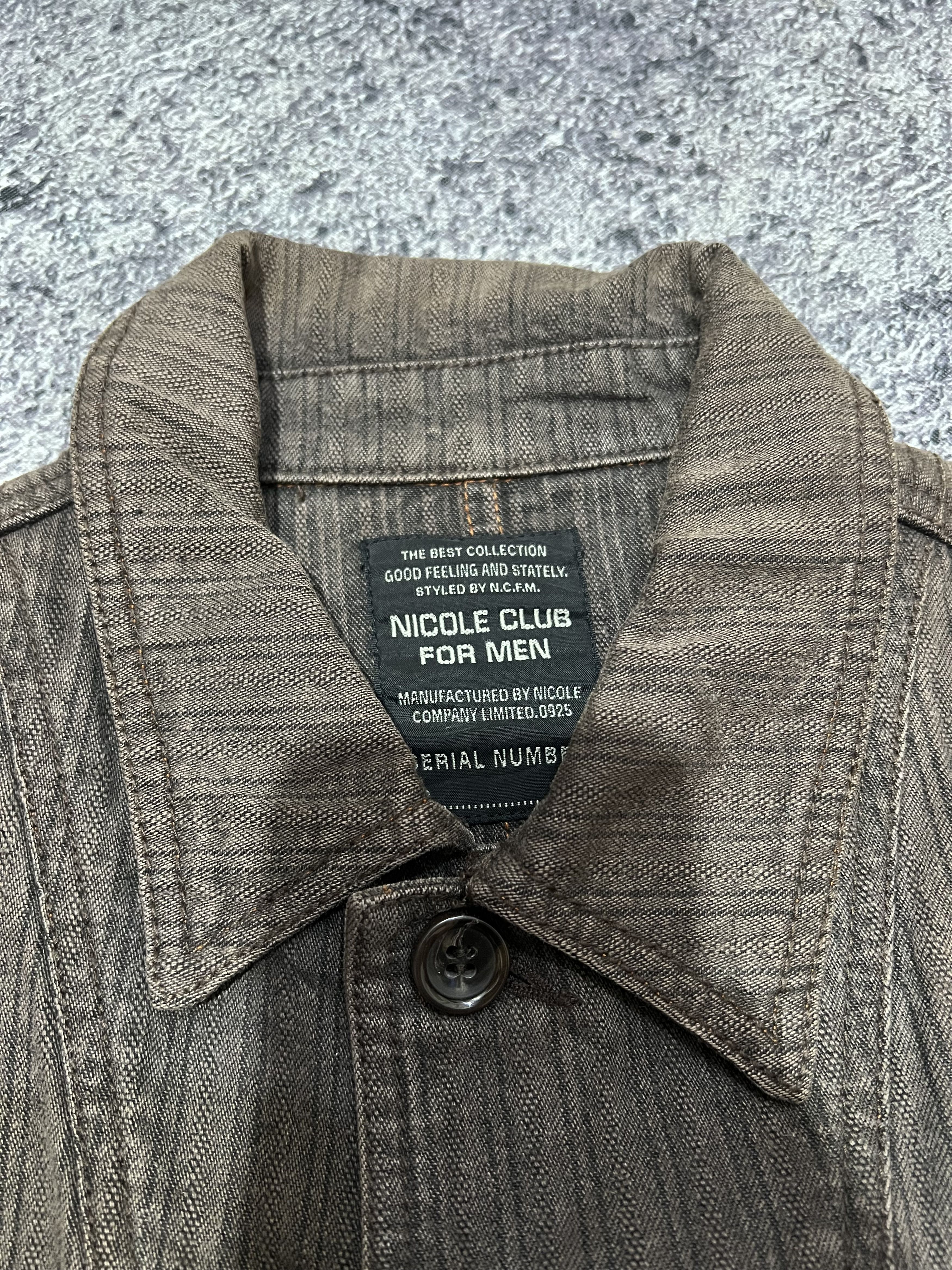 Nicole Club 2000s Nicole Club For Men Stripe Chore Work Ifsix y2k Lgb Size US M / EU 48-50 / 2 - 6 Thumbnail