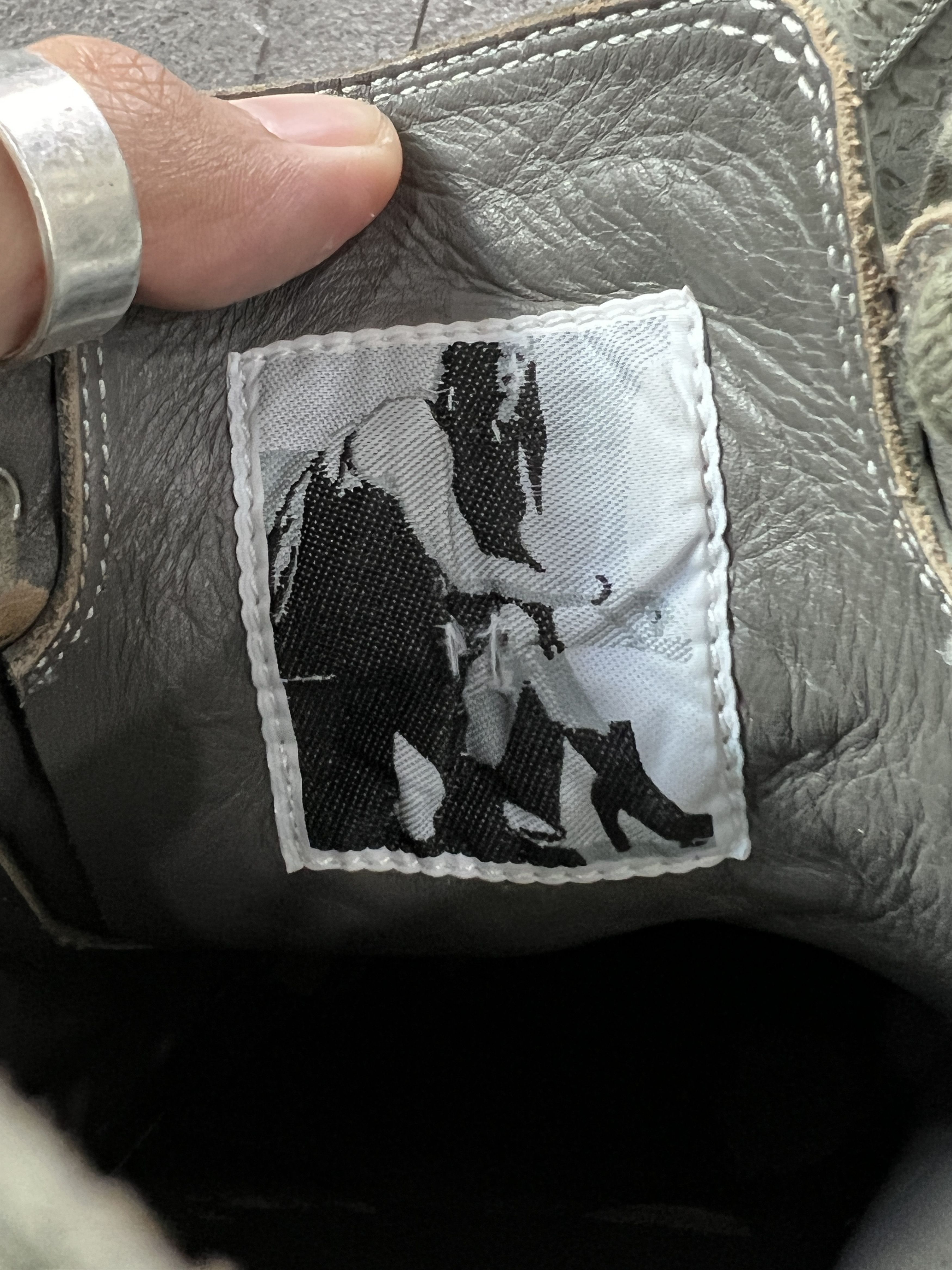 Rick Owens Rick Owens Ramones Low Top Grey Leather Sneakers EU41.5 Size US 8.5 / EU 41-42 - 8 Thumbnail