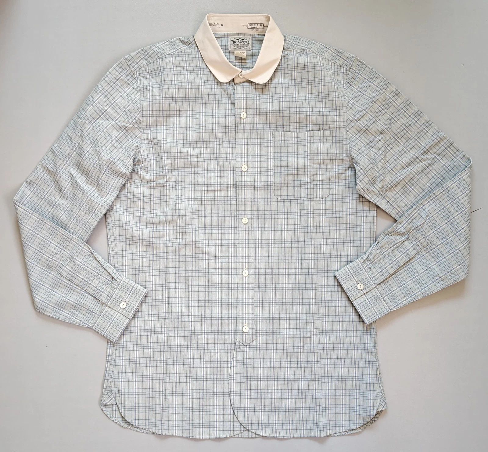RRL Ralph Lauren Double RL Slim fit cotton jacquard shirt T 9103 Size US M / EU 48-50 / 2 - 2 Thumbnail