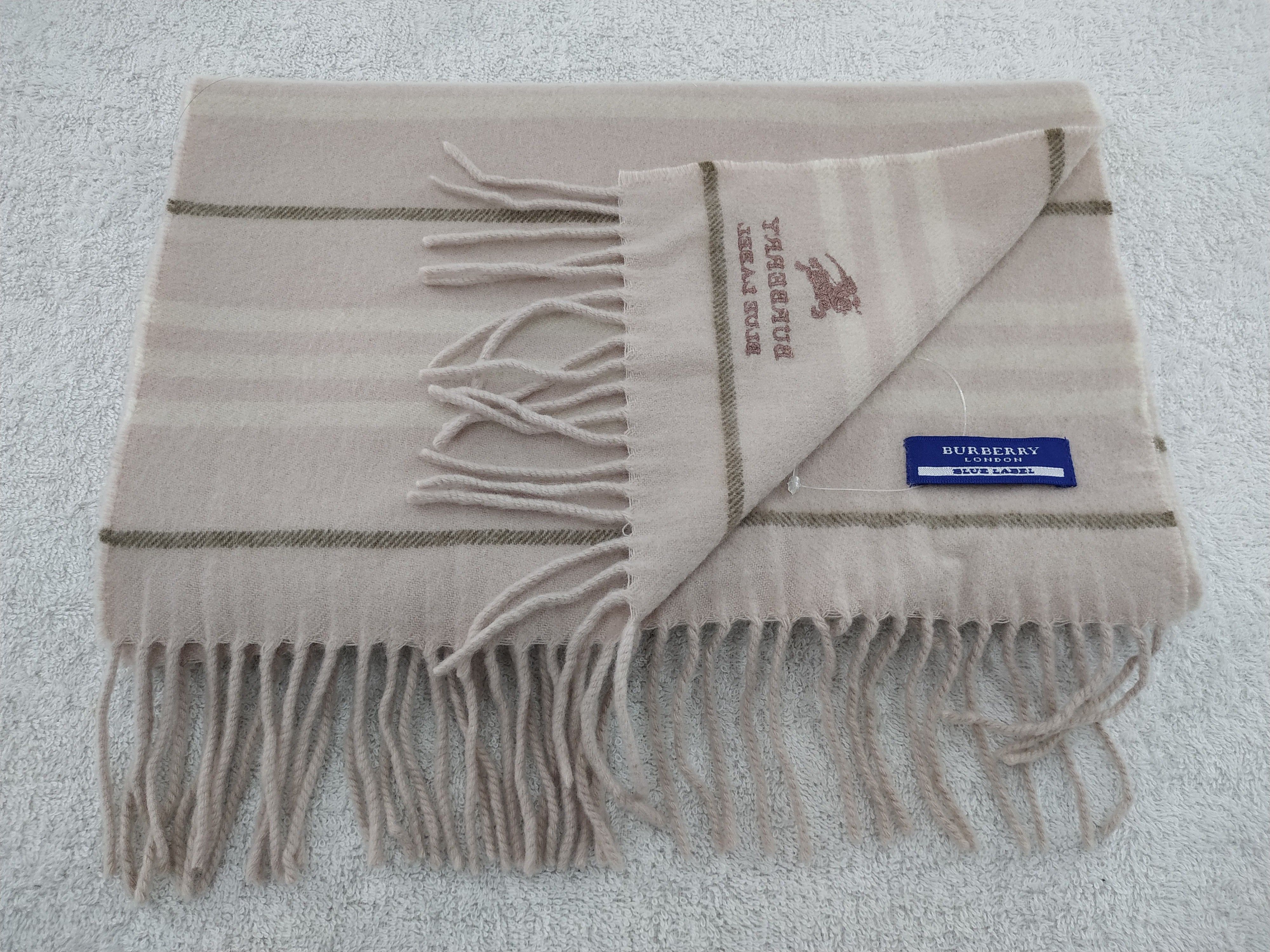Burberry × Vintage Burberry Blue Label Scarf / Muffler / Neckwear - WW293 Size ONE SIZE - 5 Thumbnail