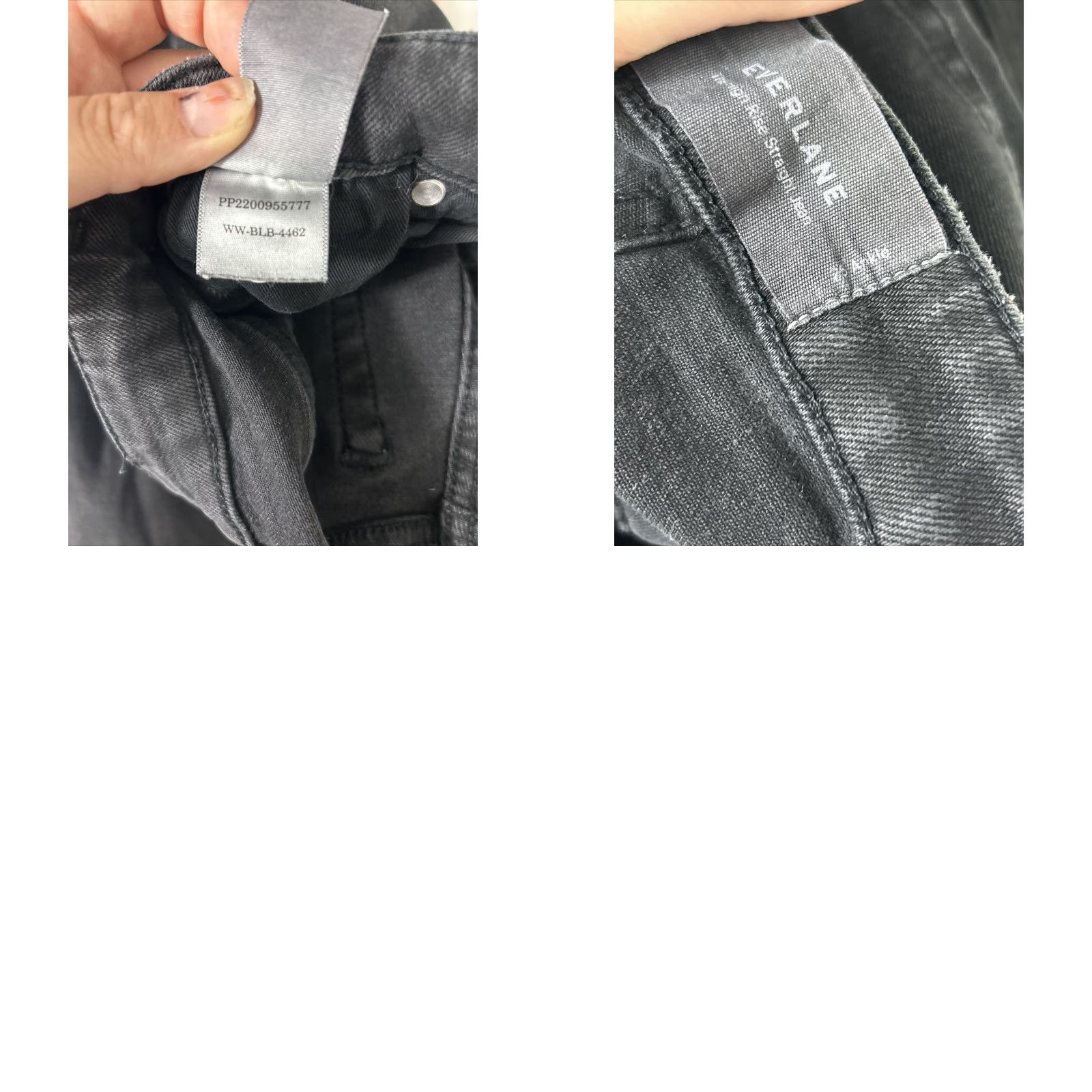 Everlane Everlane High Rise Slim Straight Cigarette Ankle Jean Washed Black 25 26x27 Women Jeans Slim Mid Black 27 Inseam Reg Size 42" / US 20 - 9 Thumbnail
