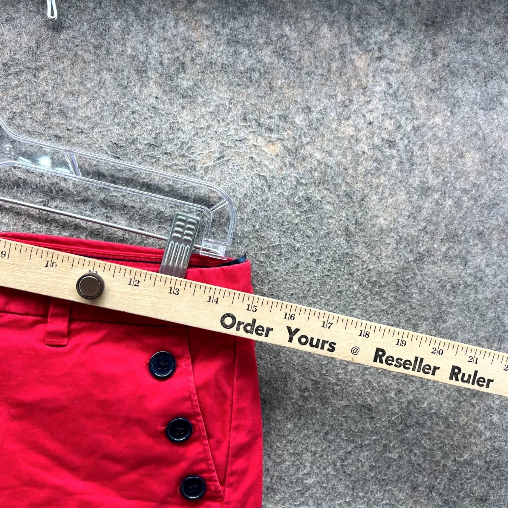 Tommy Hilfiger Tommy Hilfiger Shorts Womens 2 Red Classic Stretch 5" Inseam Cotton Extensible Size 26" / US 2 / IT 38 - 3 Thumbnail