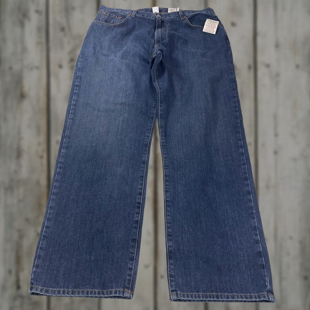 Lucky Brand VINTAGE Lucky Brand Jeans Denim 5-Pocket Relaxed USA 1990s Mens 38 Regular Blue Denim Jeans with Zipper Fly Size US 38 / EU 54 - 1 Thumbnail