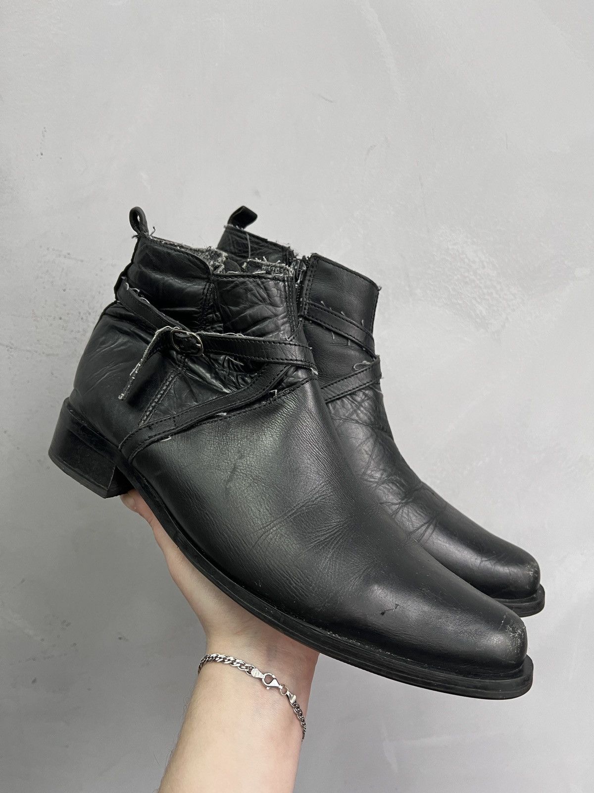 Other Leather Boots Black Streetwear Guidi Style y2k Size US 9 / EU 42 - 1 Thumbnail