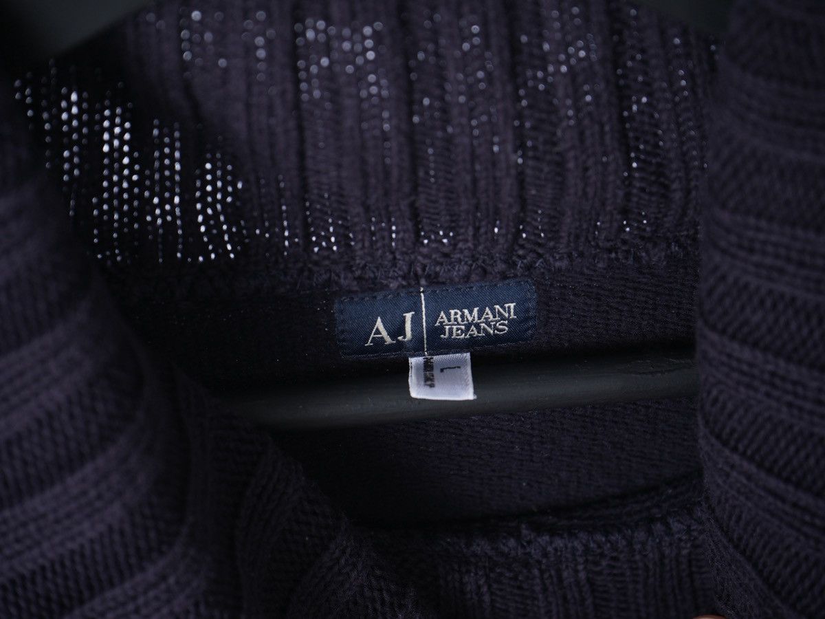 Armani Armani Jeans Hybrid Sweater Vintage Highneck Turtleneck L Size US L / EU 52-54 / 3 - 3 Thumbnail