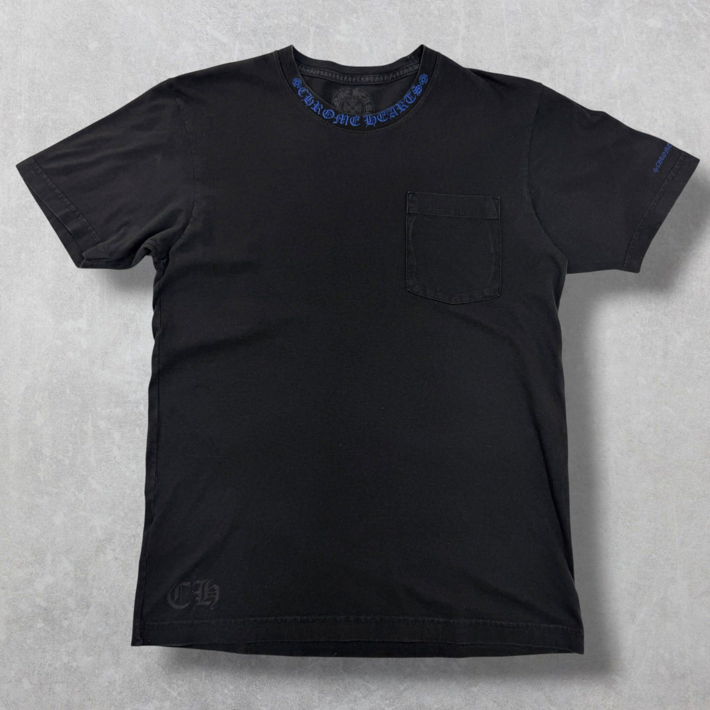 Chrome Hearts Chrome Hearts Blue Neck Logo Tee M Size US M / EU 48-50 / 2 - 1 Thumbnail