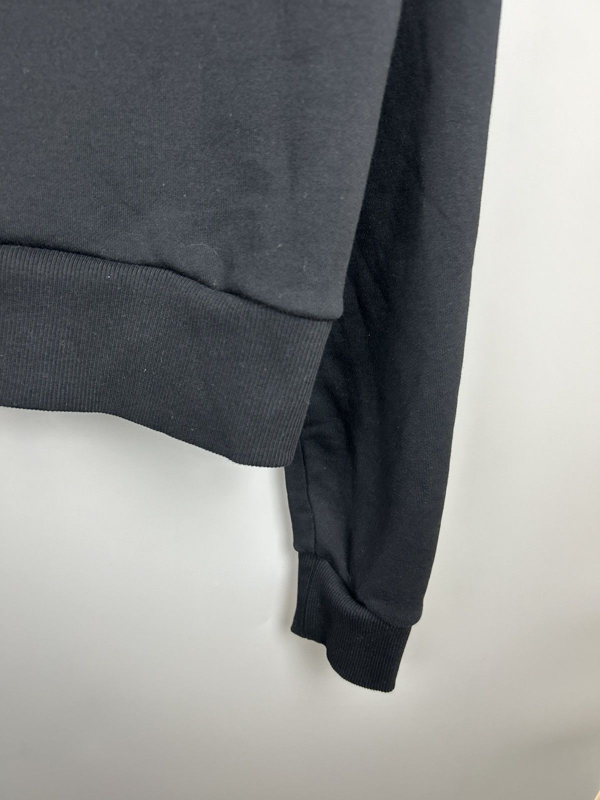 Balmain Balmain Crop Top Hooded Sweatshirt Black Size S / US 4 / IT 40 - 21 Thumbnail