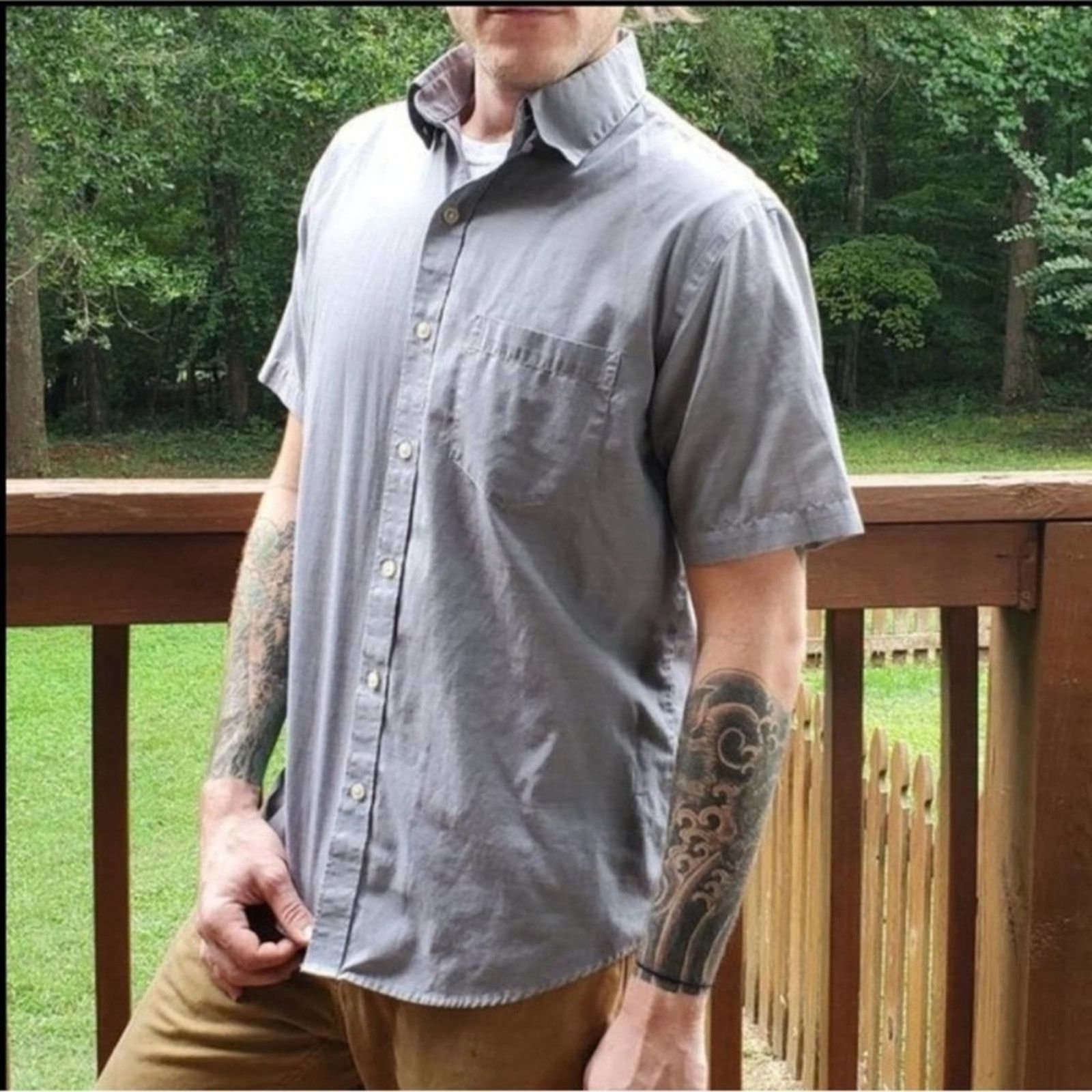 Van Heusen Van Heusen Classic Button Down Shirt Size US M / EU 48-50 / 2 - 5 Thumbnail
