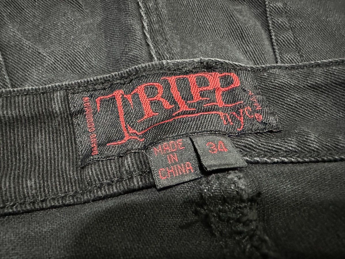 Tripp NYC 🔥Y2K Archive Tripp NYC Super Black Denim Skinny Dang Goodman Size US 34 / EU 50 - 13 Thumbnail