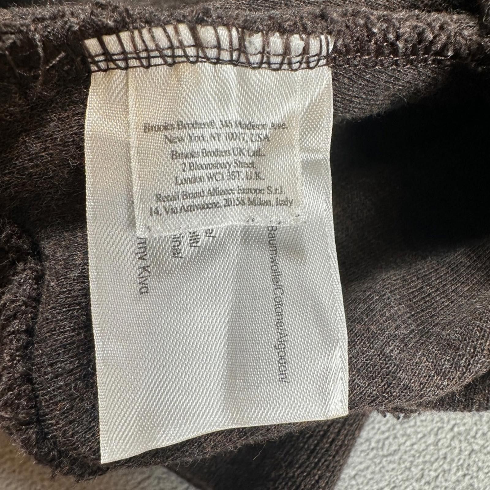 Brooks Brothers Brooks Brothers Mens Quarter Zip Pullover Sweater XXL Brown Size US XXL / EU 58 / 5 - 5 Thumbnail