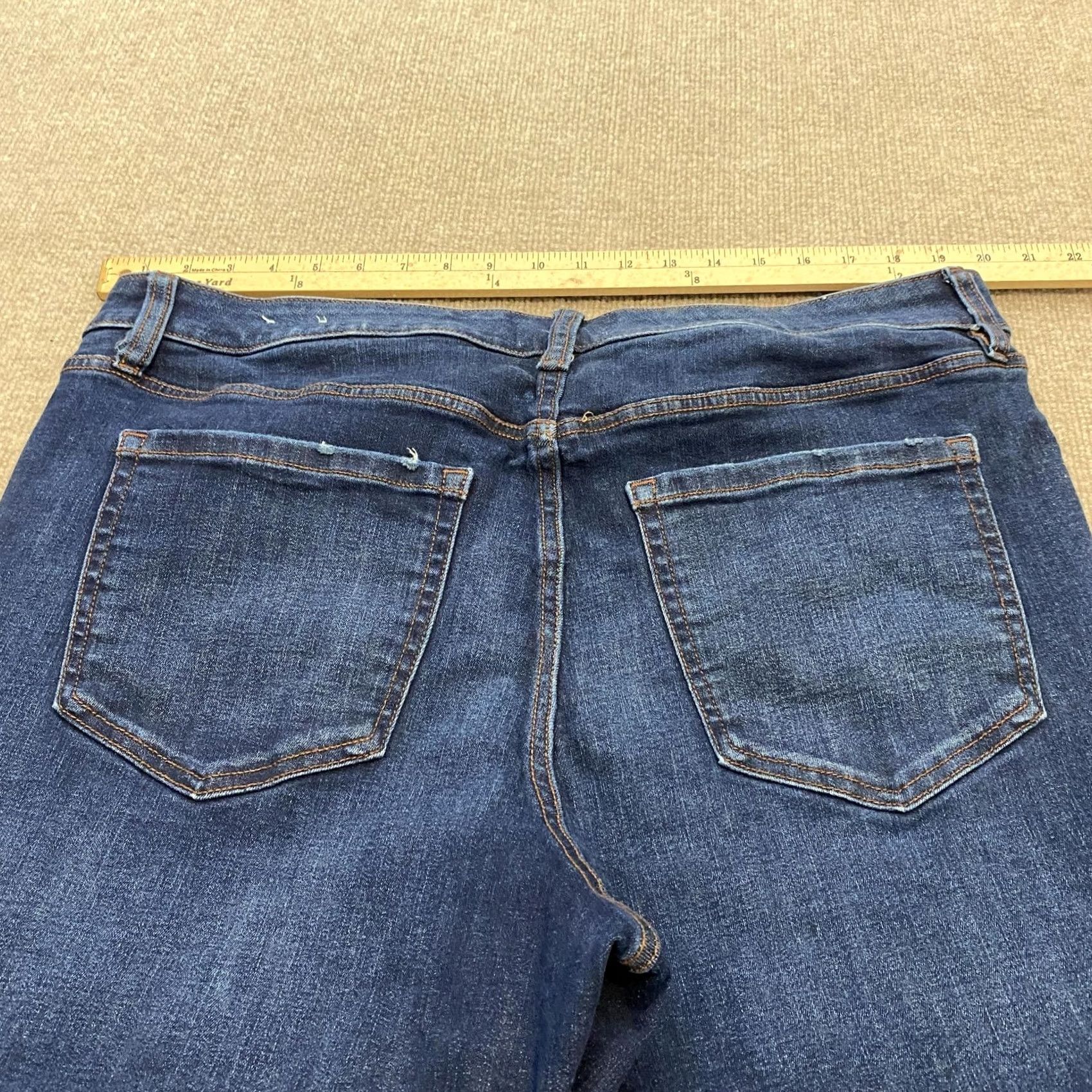 Vintage Lane Bryant Signature Fit Jeans Womens 18 Blue Med Wash Mid Rise Denim Straight 5-Pocket Plus Size Womens Boys Girls Mens Size 40" / US 18 - 6 Thumbnail