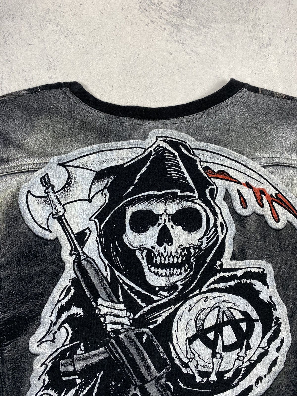 Vintage Vintage Y2K Sing Of Anarchy Biker Band Rock T Shirt Size US XL / EU 56 / 4 - 11 Thumbnail
