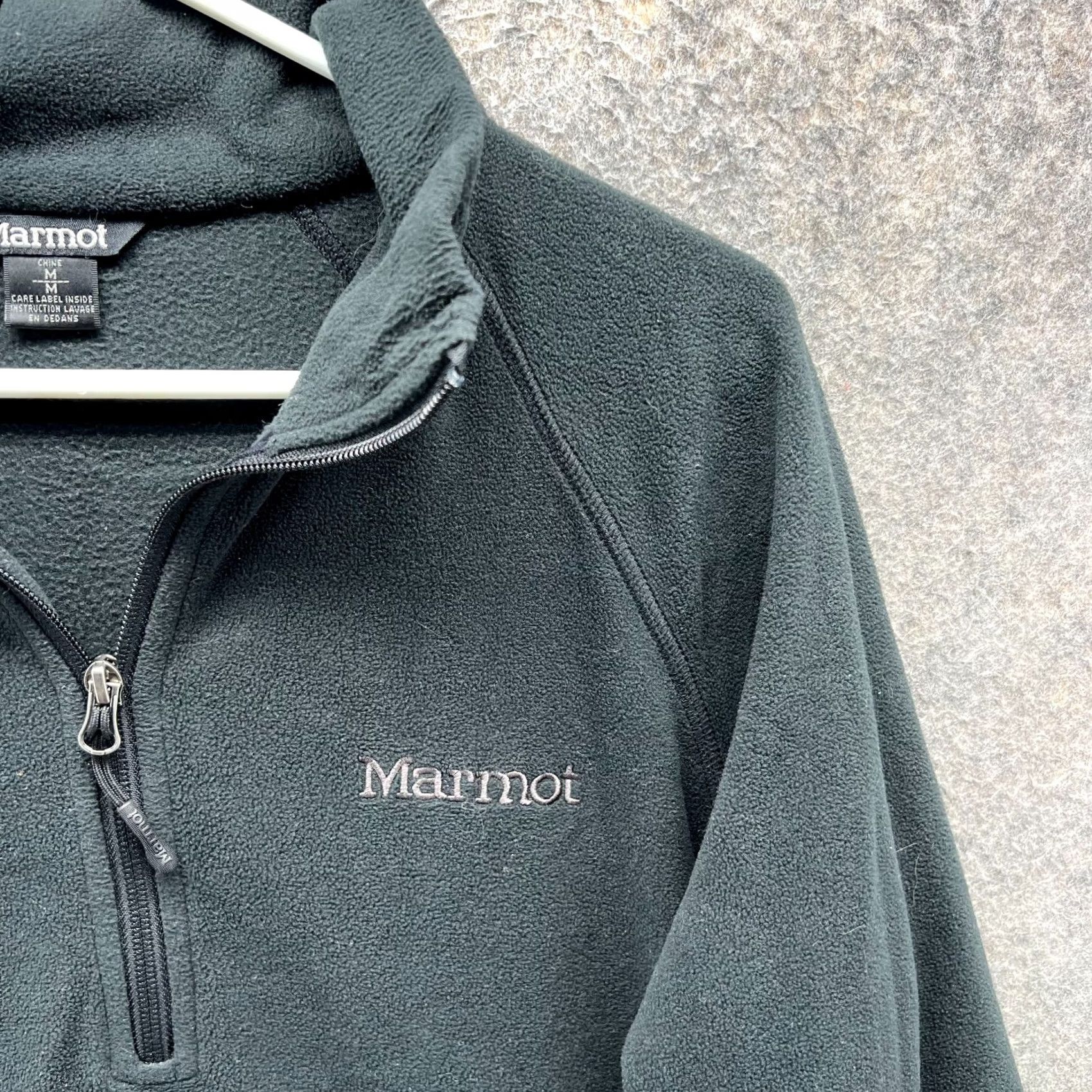 Marmot Marmot Sweater Mens Medium Black Half Zip Fleece Pullover Jacket Mock Neck Long Sleeve All Seasons Size US M / EU 48-50 / 2 - 3 Thumbnail