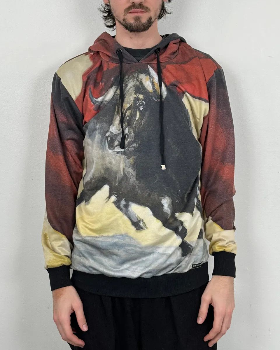 Dolce & Gabbana SS2015 Dolce & Gabbana Bull Corrida Red Hoodie Size US M / EU 48-50 / 2 - 2 Thumbnail