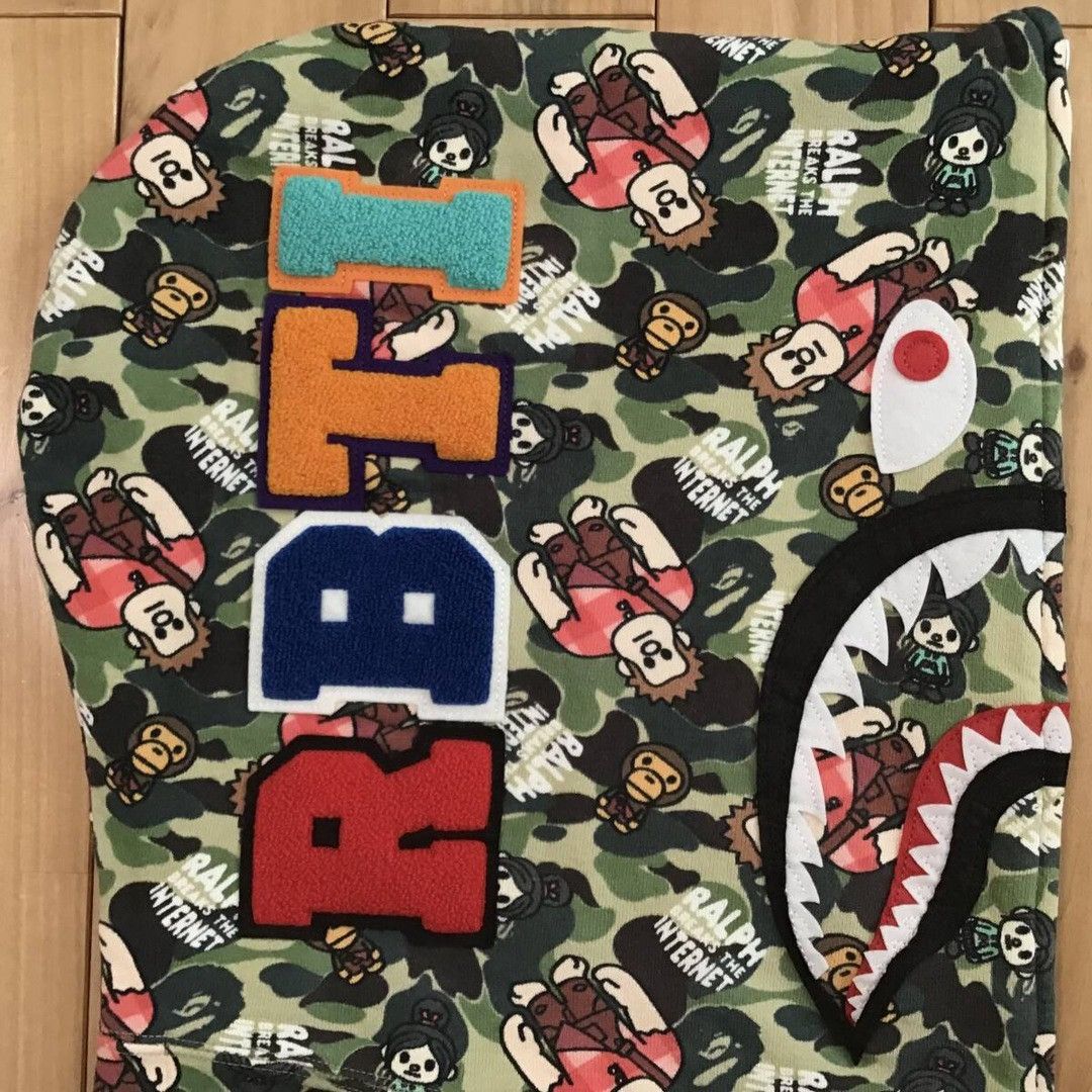 Bape BAPE Disney Ralph Breaks the Internet Shark Full Zip Hoodie Size US XXL / EU 58 / 5 - 4 Thumbnail