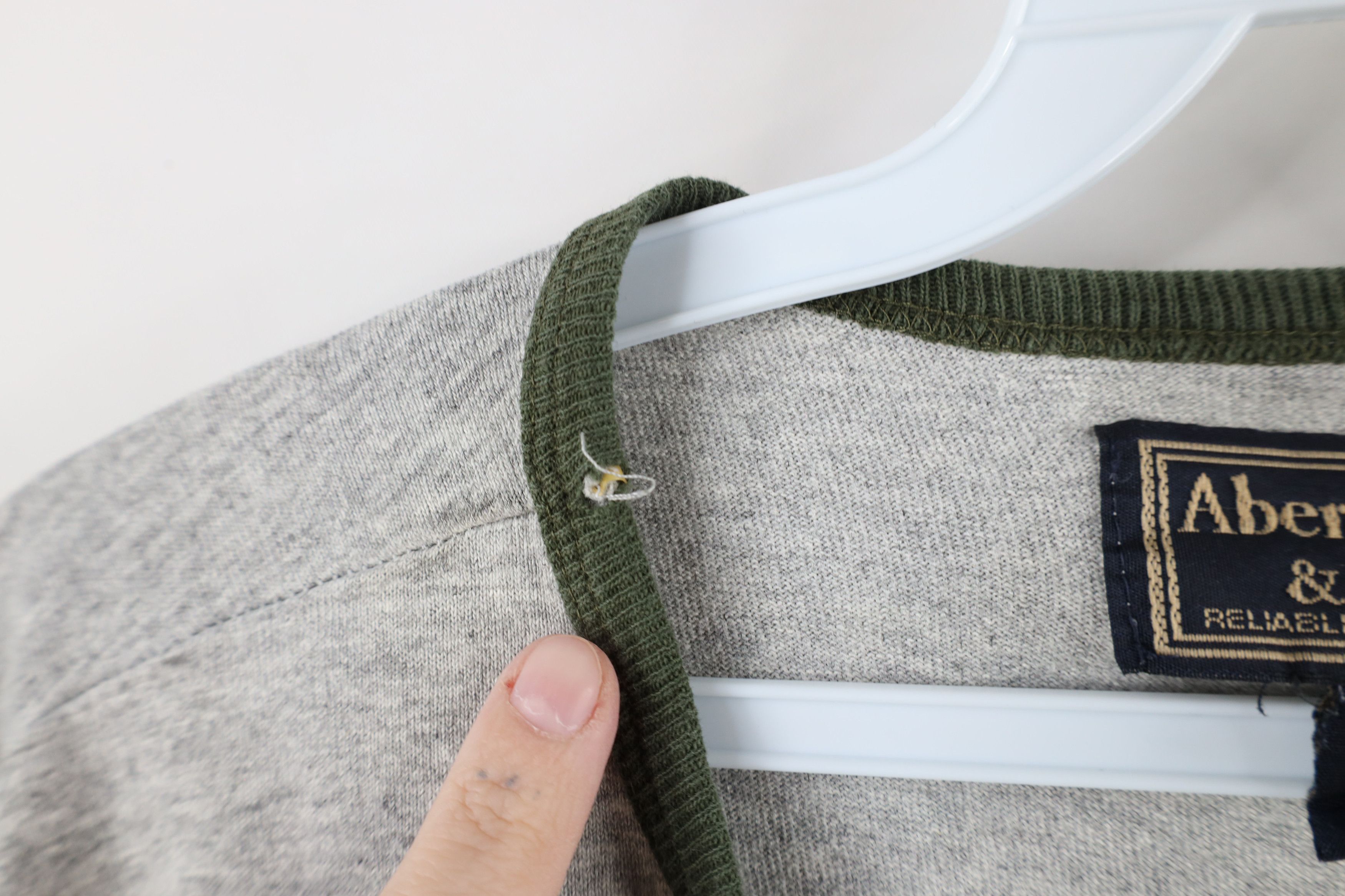 Abercrombie & Fitch × Vintage Vintage 90s Abercrombie & Fitch Long Sleeve Henley T-Shirt Size US XL / EU 56 / 4 - 5 Thumbnail