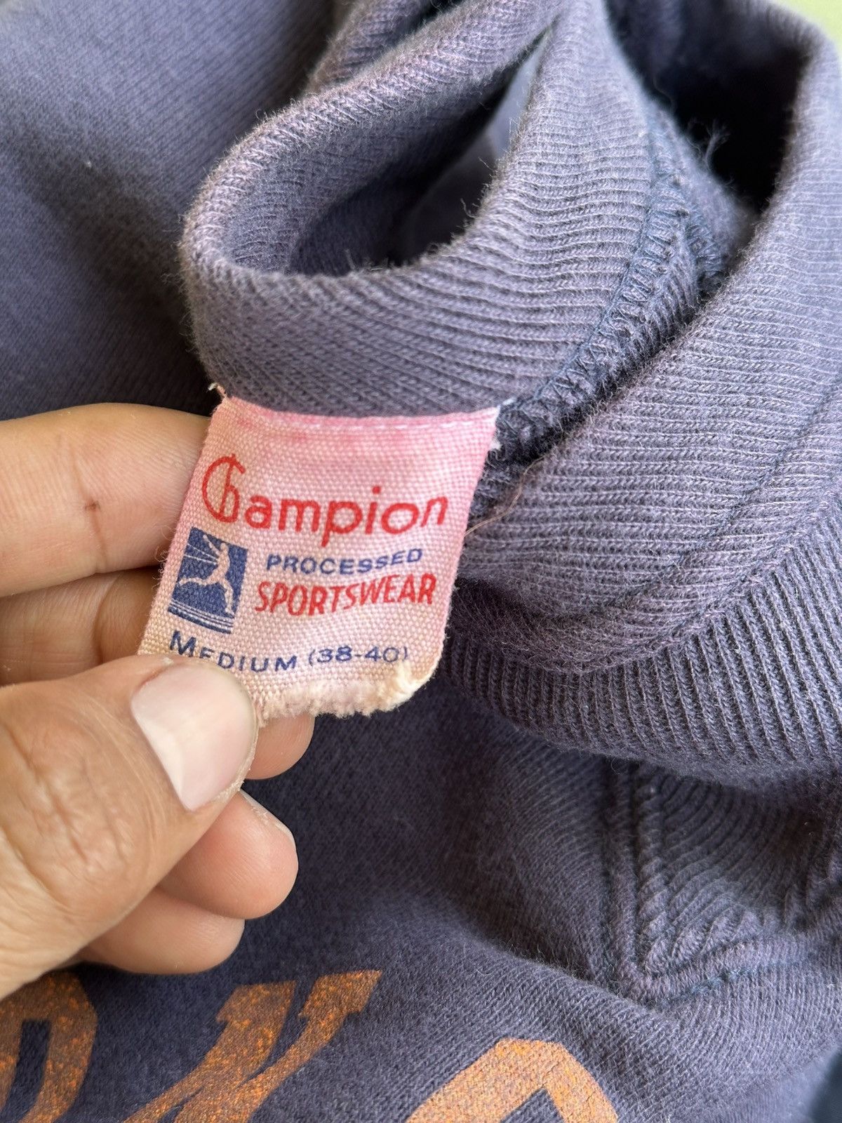 Champion Vintage Faded Champion Running Man 50s . Size US M / EU 48-50 / 2 - 6 Thumbnail