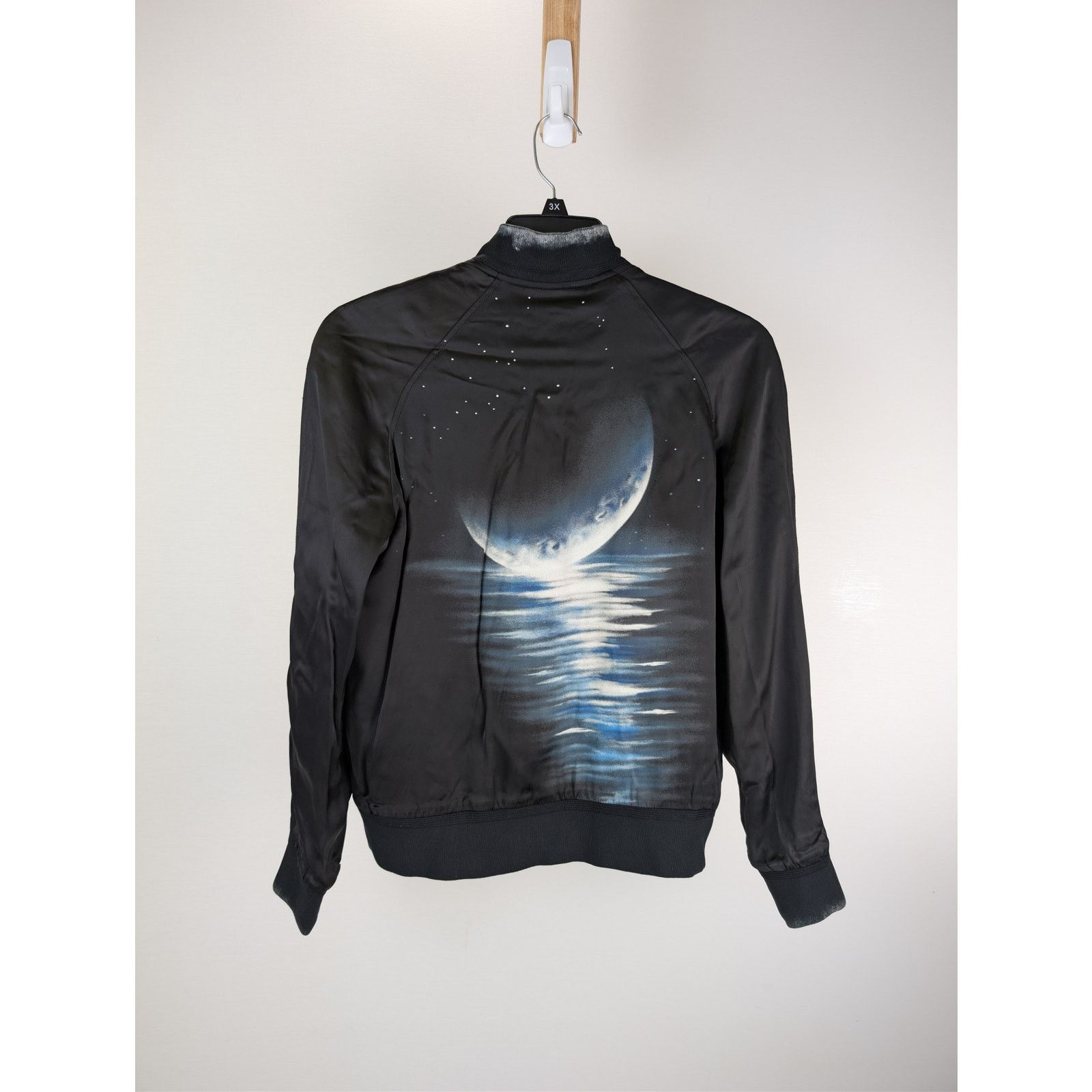 Saint Laurent Paris o1rshd1 CC20 "Moonlight on the Water" teddy jacket in black Size US M / EU 48-50 / 2 - 1 Thumbnail