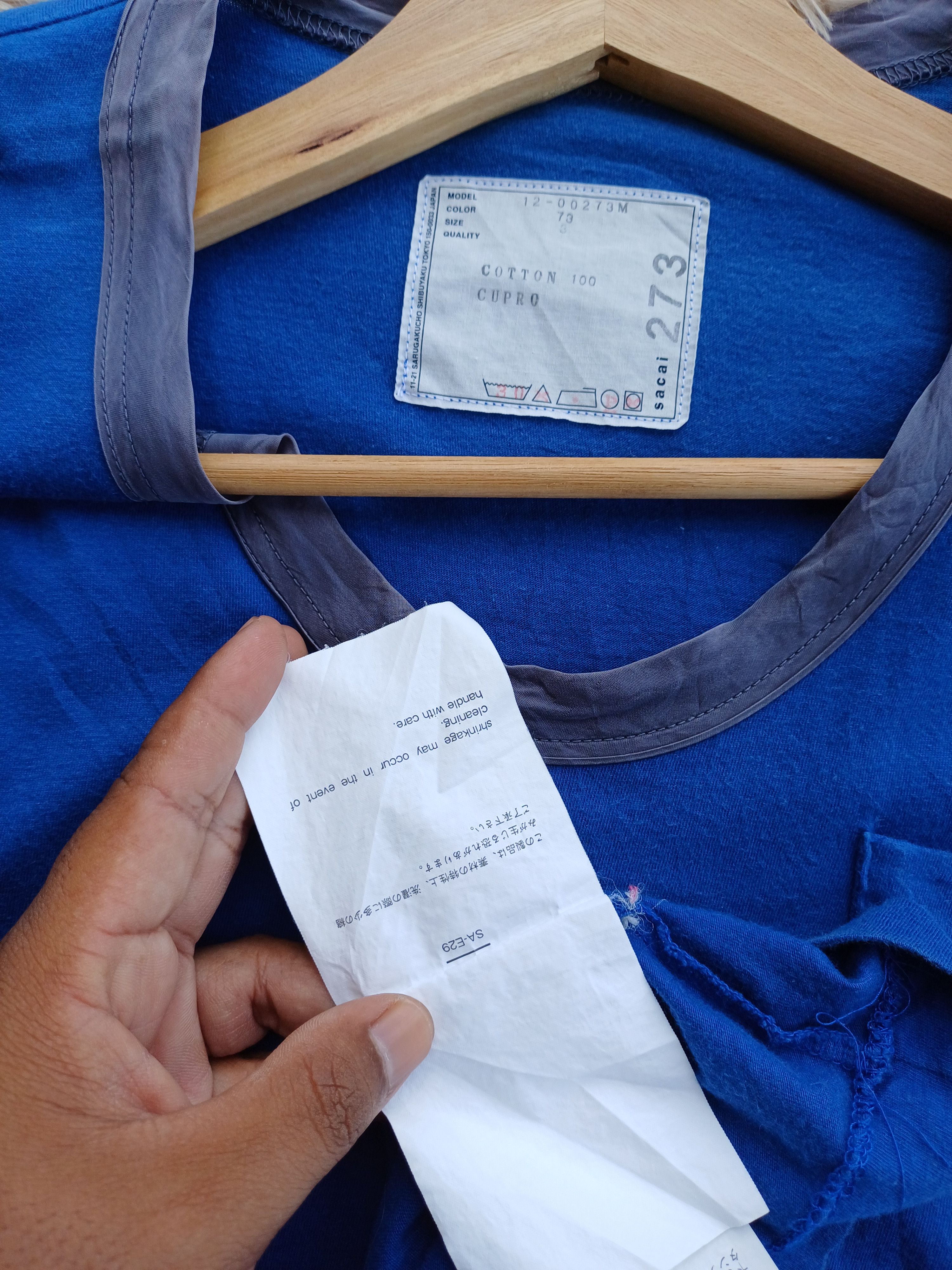 Sacai Vintage Sacai Plain Rare Design Tshirt Size US M / EU 48-50 / 2 - 11 Thumbnail