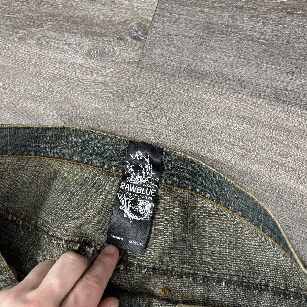 JNCO × Southpole × Vintage Crazy Vintage y2k Raw blue cybergoth archive embroidered Size US 34 / EU 50 - 7 Thumbnail