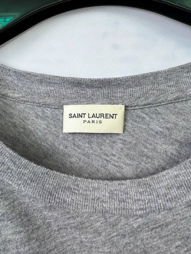 Yves Saint Laurent Saint Laurent18fw Love Slogan Short Sleeve 2503-Nextarrow Size US M / EU 48-50 / 2 - 3 Thumbnail