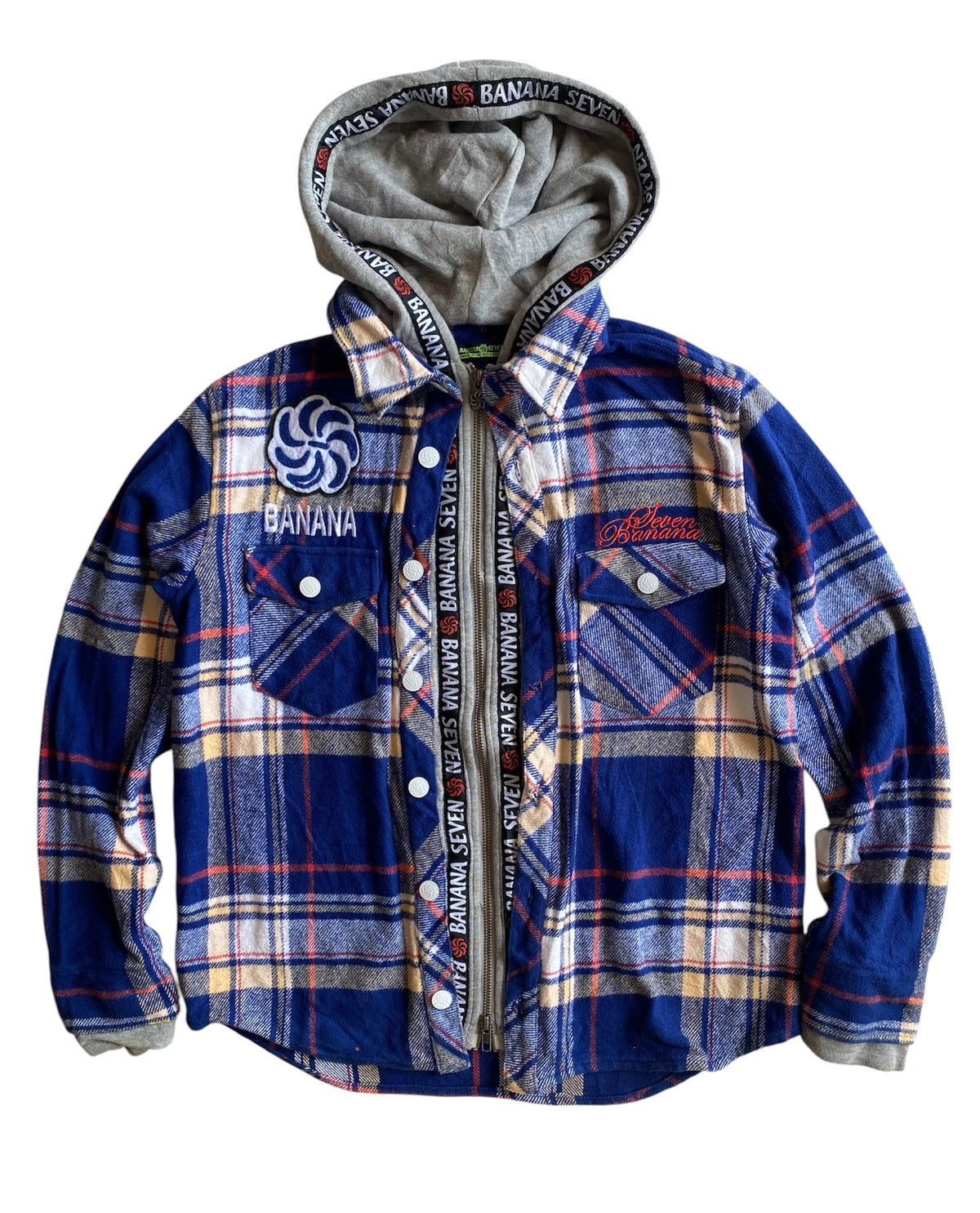 Banana Republic × Vintage BANANA SEVEN DOUBLE LAYER FLANER HOODIE Size US M / EU 48-50 / 2 - 1 Thumbnail