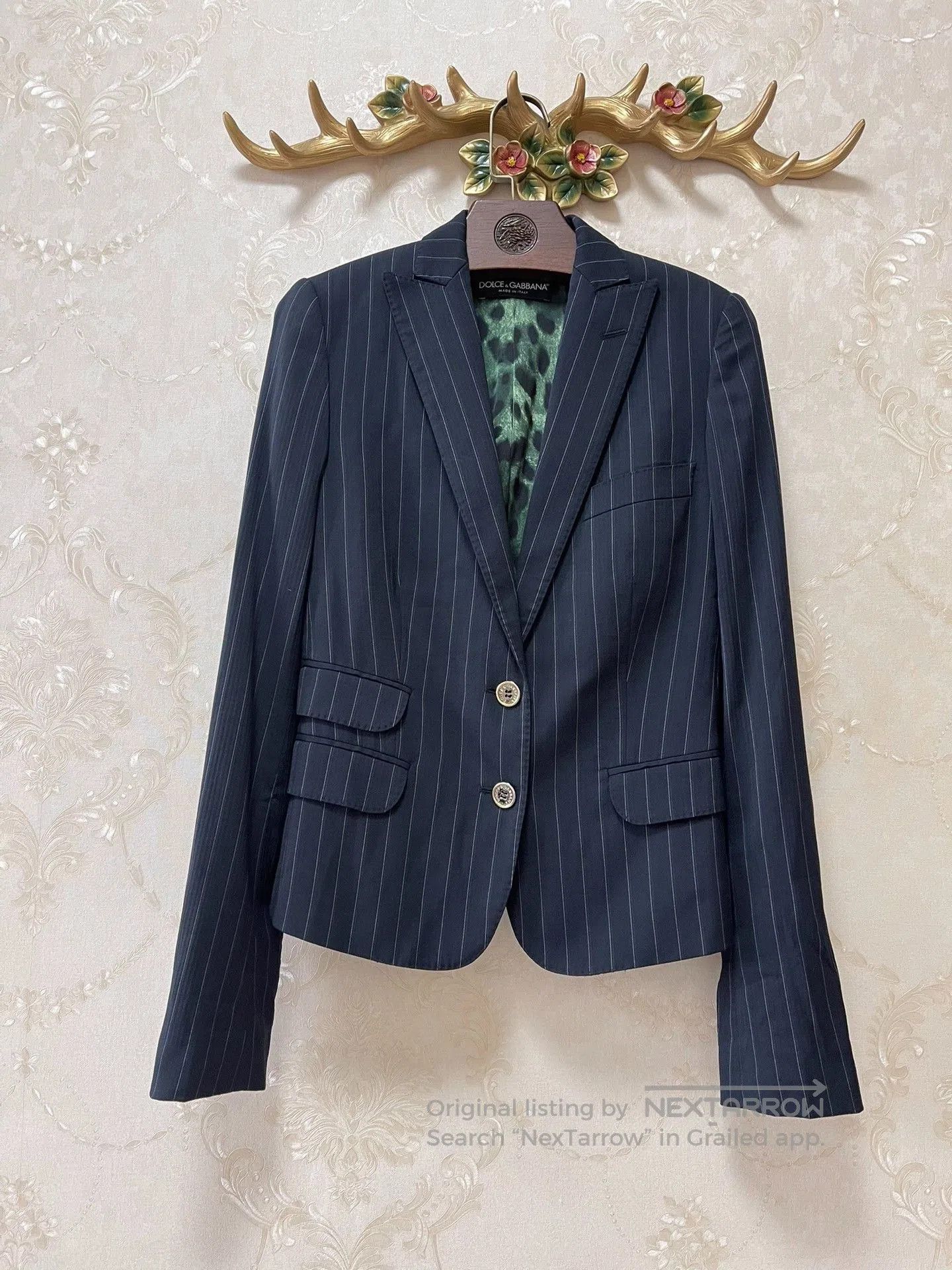 Dolce & Gabbana DG Runway Women's Double-Stripe Blazer. Size M / US 6-8 / IT 42-44 - 1 Thumbnail