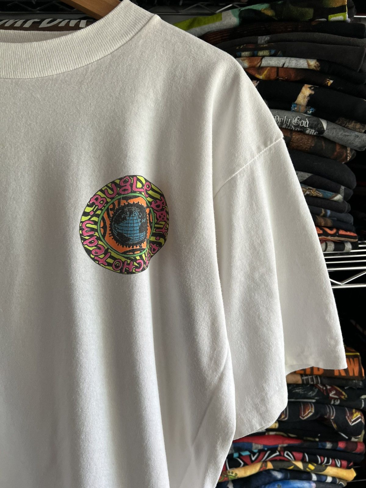 Bugle Boy 80s Bugle Boy Psycho Team Single Stitch Tee Size US M / EU 48-50 / 2 - 2 Thumbnail