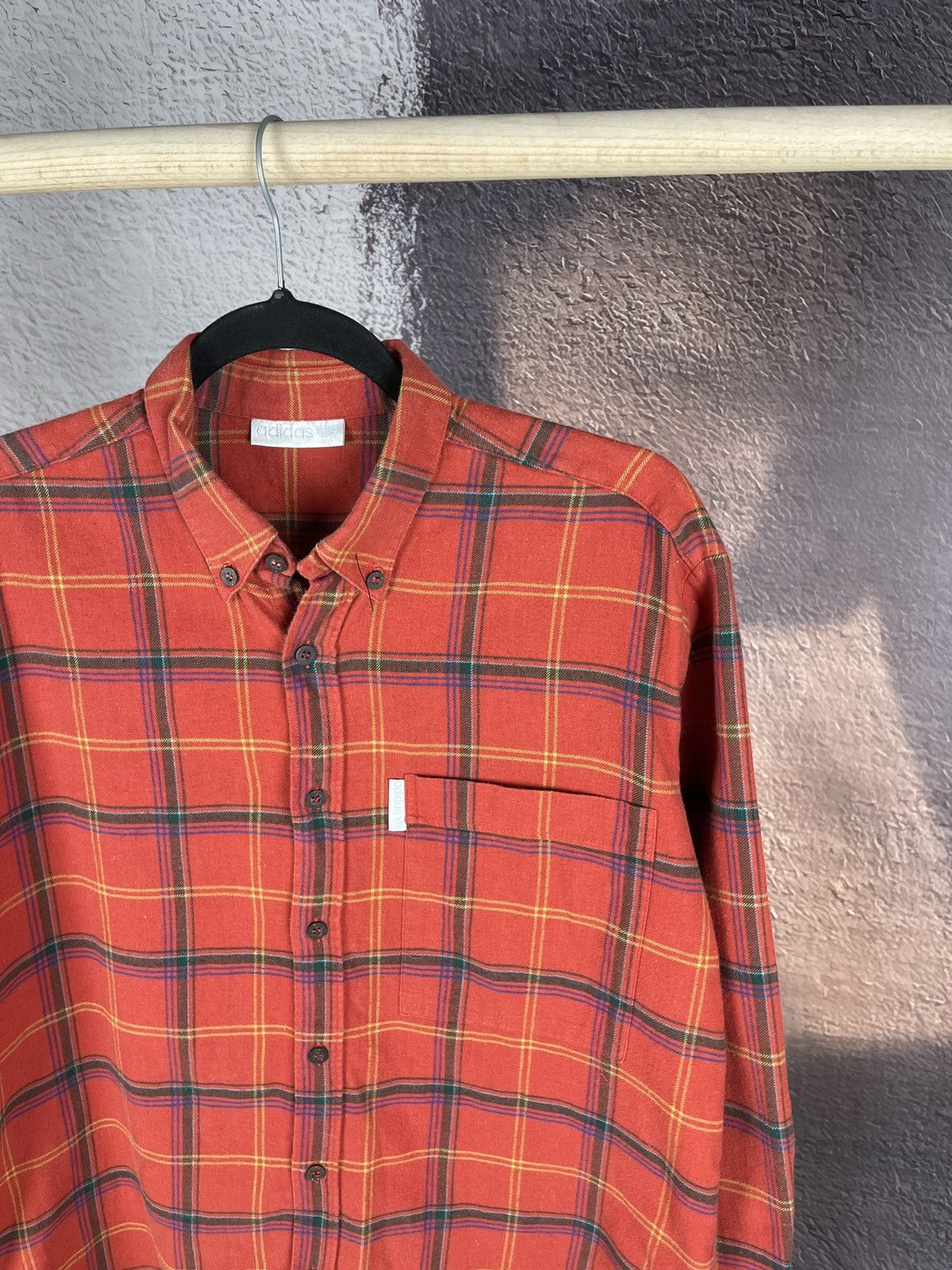 Adidas Adidas vintage 80s 90s checkered flannel long sleeve shirt Size US M / EU 48-50 / 2 - 4 Thumbnail