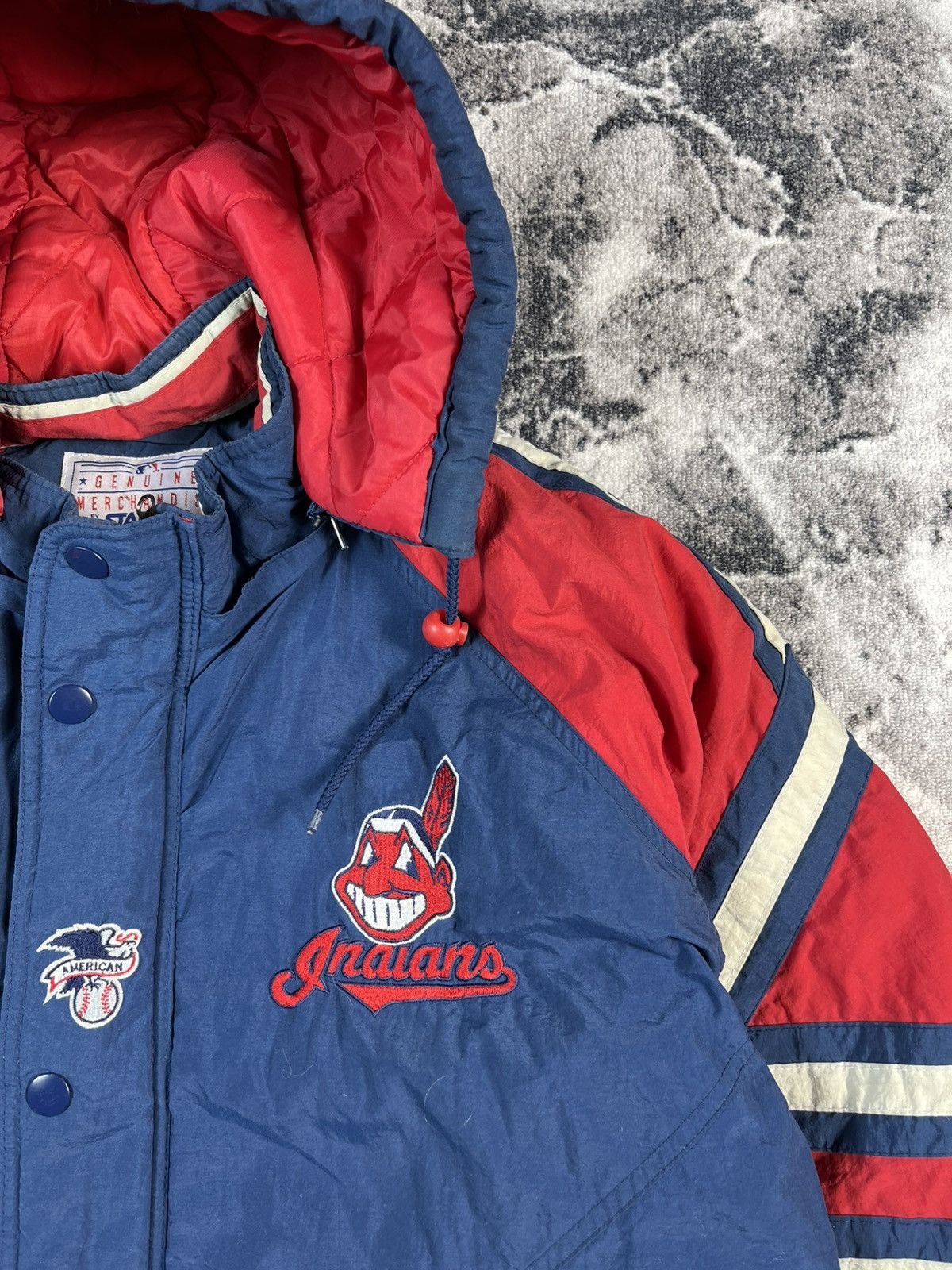 Starter Starter Cleveland Indians Jacket MLB Vintage Hooded L Size US L / EU 52-54 / 3 - 5 Thumbnail