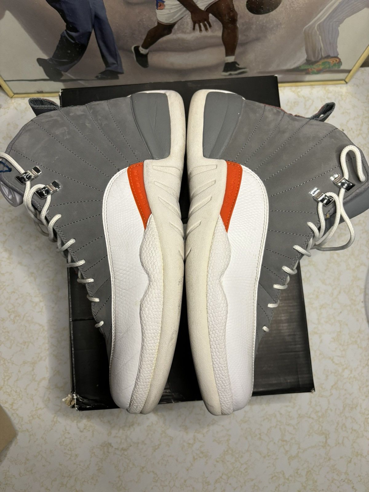 Jordan Brand Air Jordan 12 Retro Cool Grey 2012 Size US 11 / EU 44 - 4 Thumbnail
