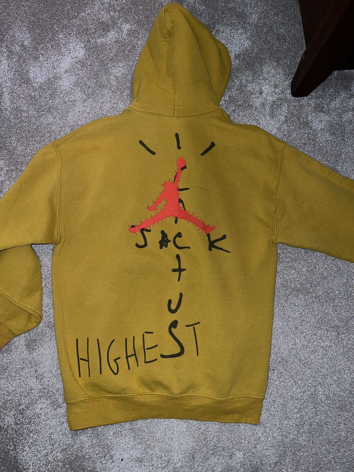 Cactus Plant Flea Market  Jordan Brand  Nike Travis Scott Jordan Cactus  Jack Highest Hoodie Gold | Grailed