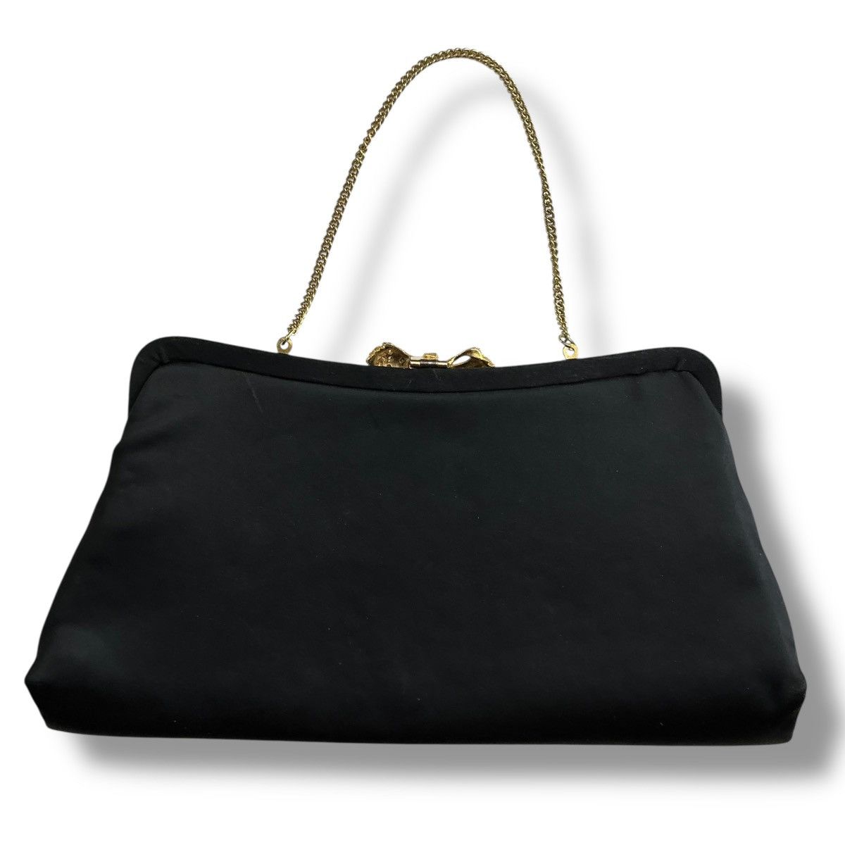 Other Vintage Elegant Black Handbag with Gold Accents Size ONE SIZE - 2 Thumbnail