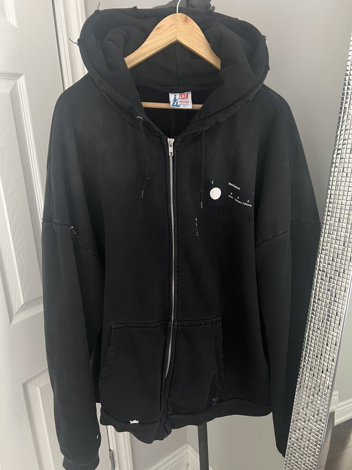 Gleb Kostin Solutions Gleb Kostin, IHF, “anon” double front zip up hoodie Size US XL / EU 56 / 4 - 1 Thumbnail