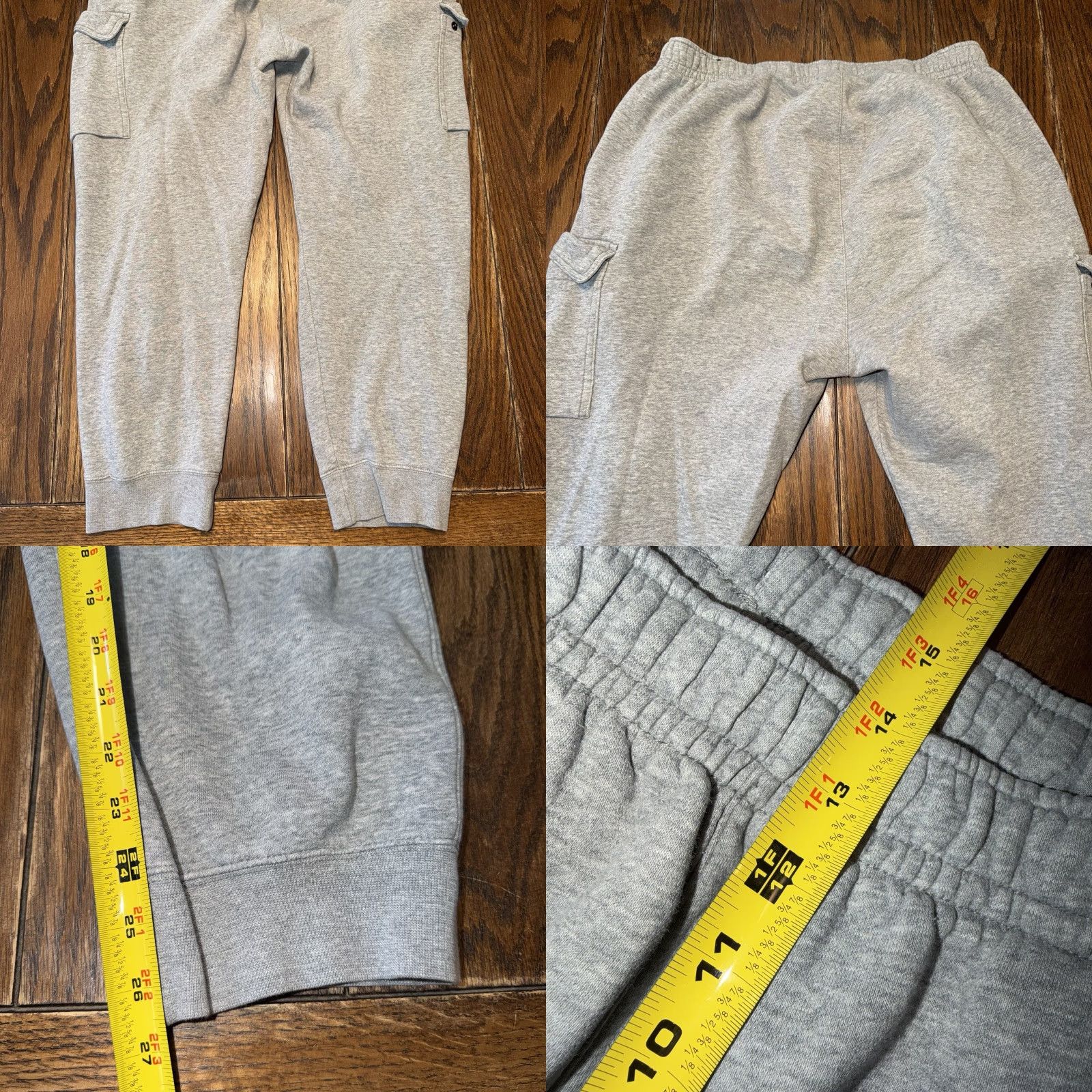 Nike Nike Sportswear Club Fleece Tapered Cargo Joggers Gray Mens XL CD3129 063 READ Size US 36 / EU 52 - 8 Thumbnail