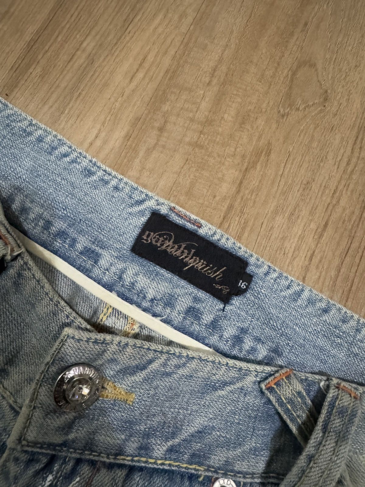 Vanquish VANQUISH GAMBLER DISTRESSED STYLE FLARE JEANS Size US 34 / EU 50 - 5 Thumbnail