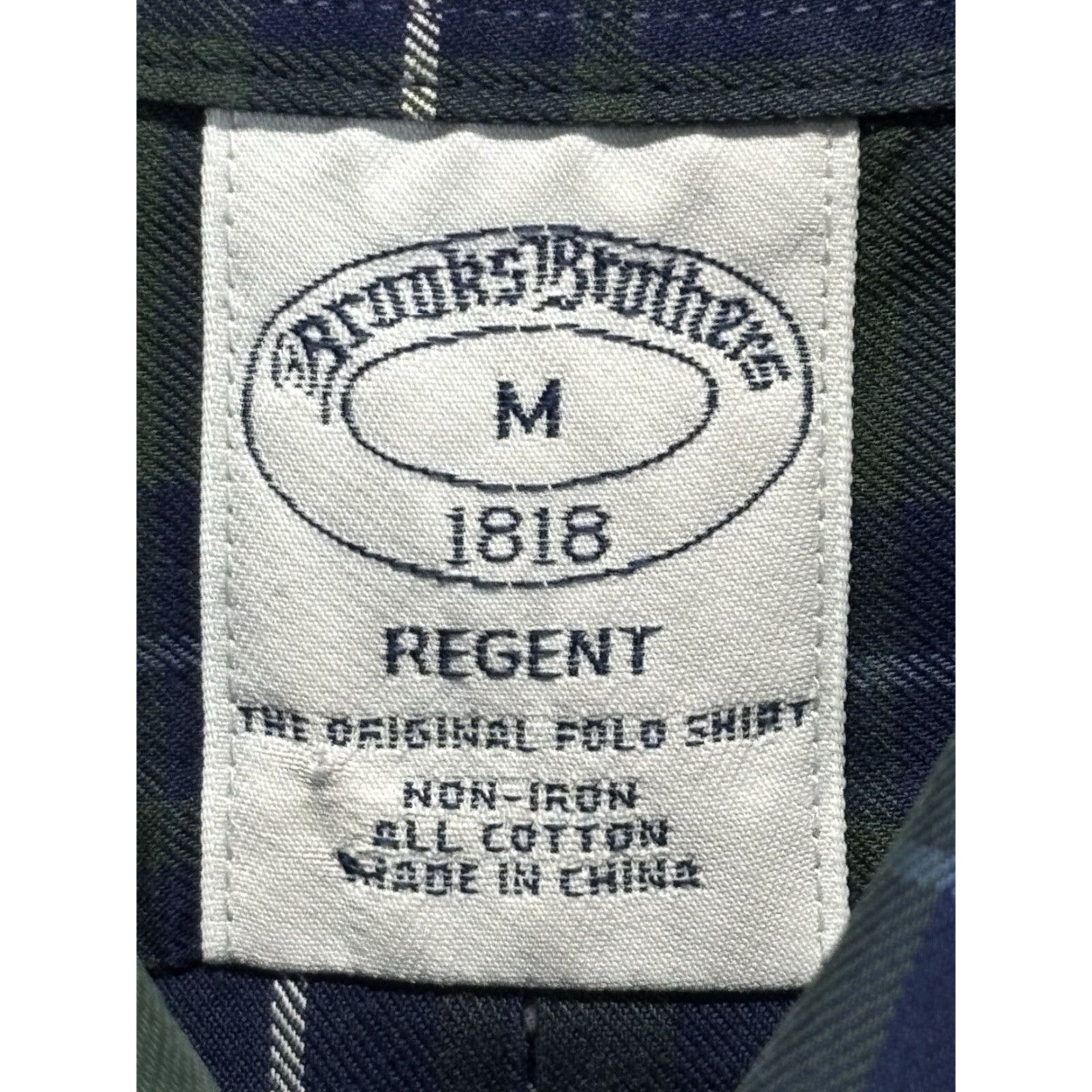 Brooks Brothers Brooks Brothers Shirt Mens M Blue Green Plaid Regent Fit Button-Down Preppy Size US M / EU 48-50 / 2 - 5 Thumbnail