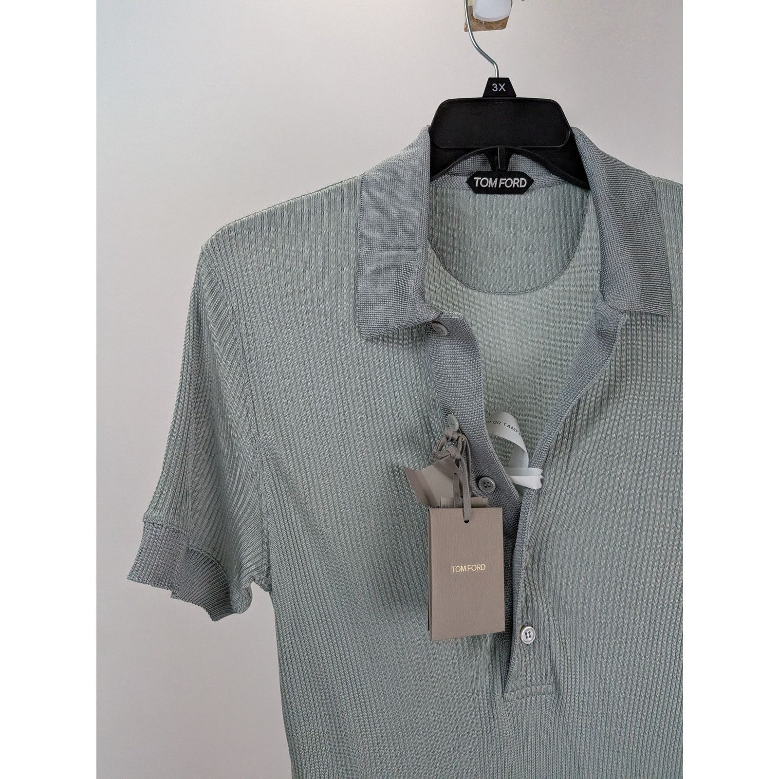 Tom Ford o1rshd1 CC20 Polo Shirt in Light Blue Size US M / EU 48-50 / 2 - 4 Thumbnail