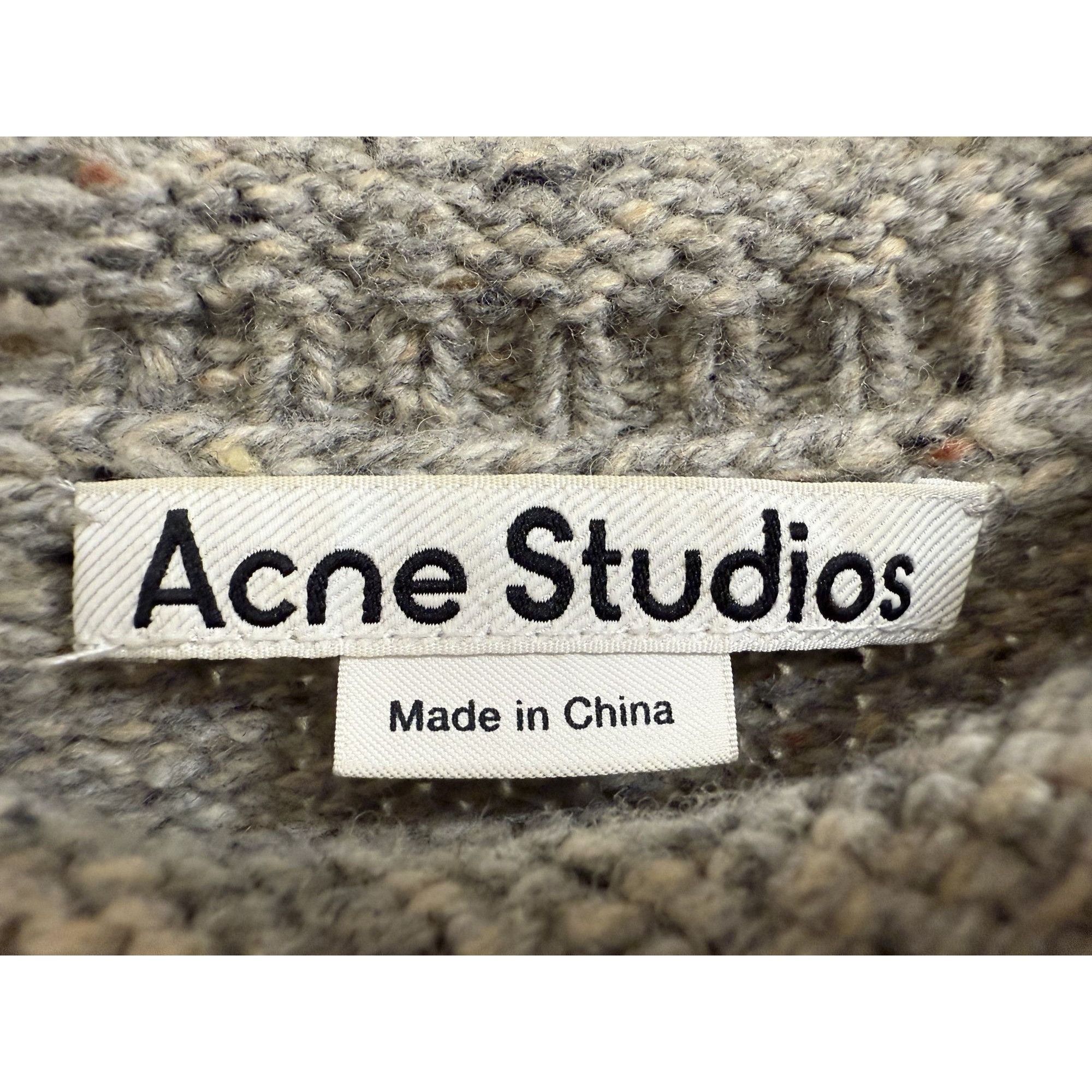 Acne Studios Acne Studios Floral Knit Sweater XL Gray Multicolor Wool & M Size XL / US 12-14 / IT 48-50 - 5 Thumbnail