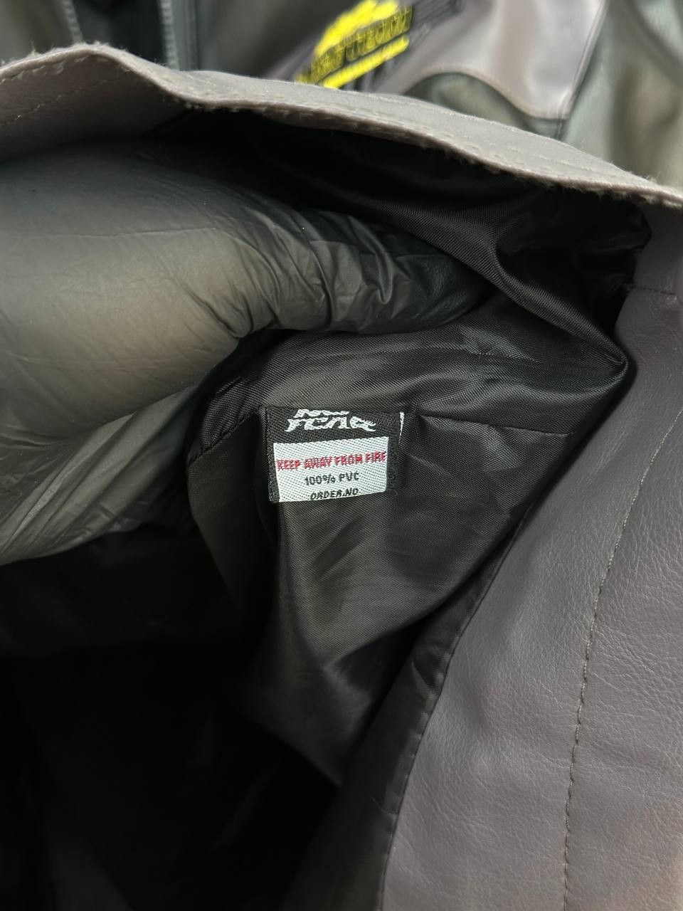 No Fear No Fear Racing Faux Leather Jacket Moto Biker Patches Zip Size US S / EU 44-46 / 1 - 12 Thumbnail