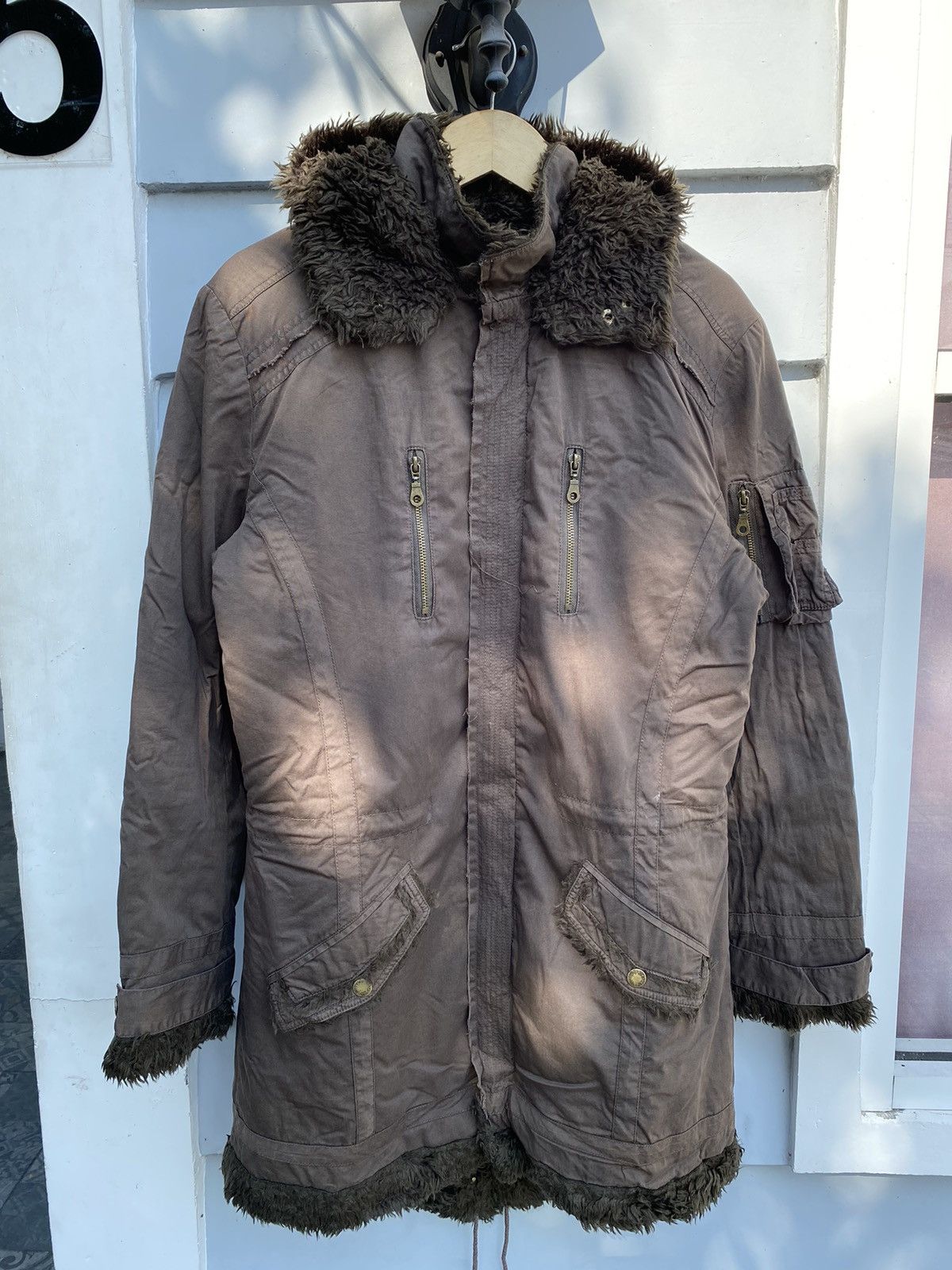 Long Furry Winter Coat by In The Attic