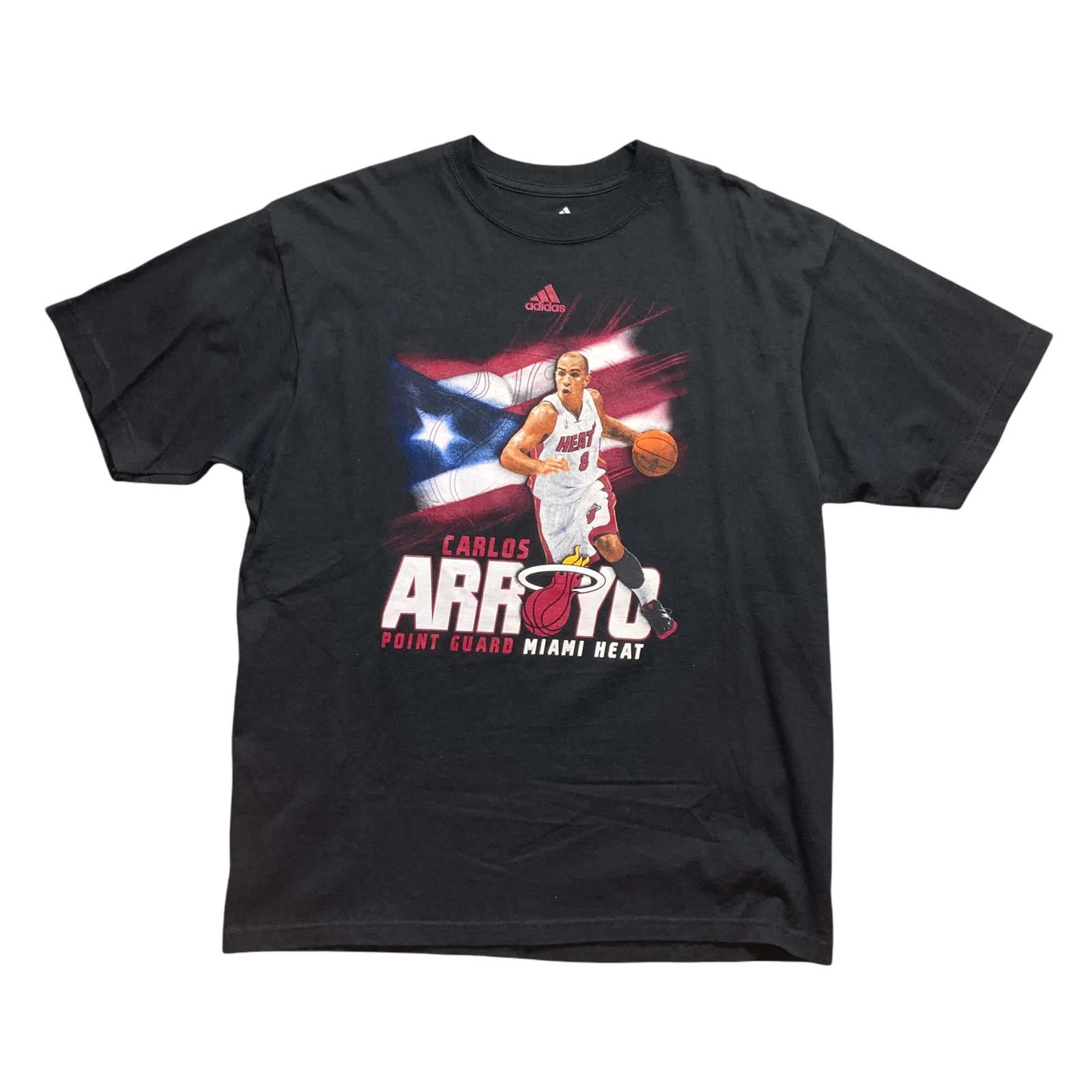 Adidas Miami Heat Carlos Arroyo Adidas NBA t-shirt size L Size US L / EU 52-54 / 3 - 1 Thumbnail