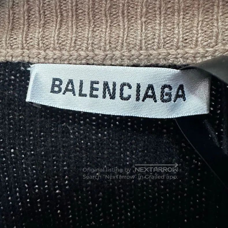 Balenciaga Balenciaga Brown Logo Knit Sweater. Size US S / EU 44-46 / 1 - 4 Thumbnail