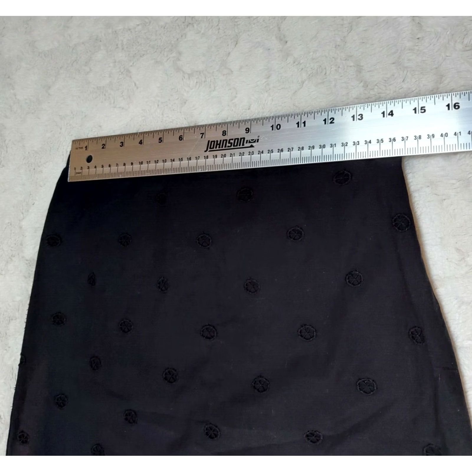 Vintage Studio M Womens Skirt 100% Cotton Embroidered A-Line Black Size 4 SM02G14 Size 27" / US 4 / IT 40 - 3 Thumbnail
