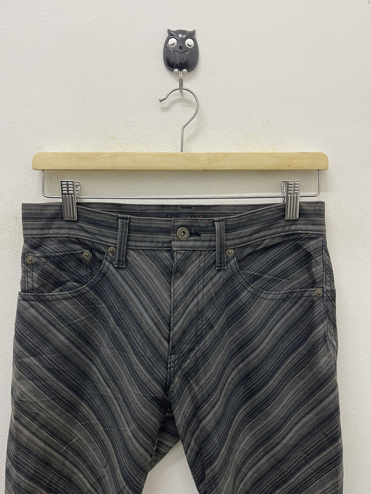 Morgan Homme Rare Vintage MORGAN HOMME Flare Striped Size US 28 / EU 44 - 3 Thumbnail